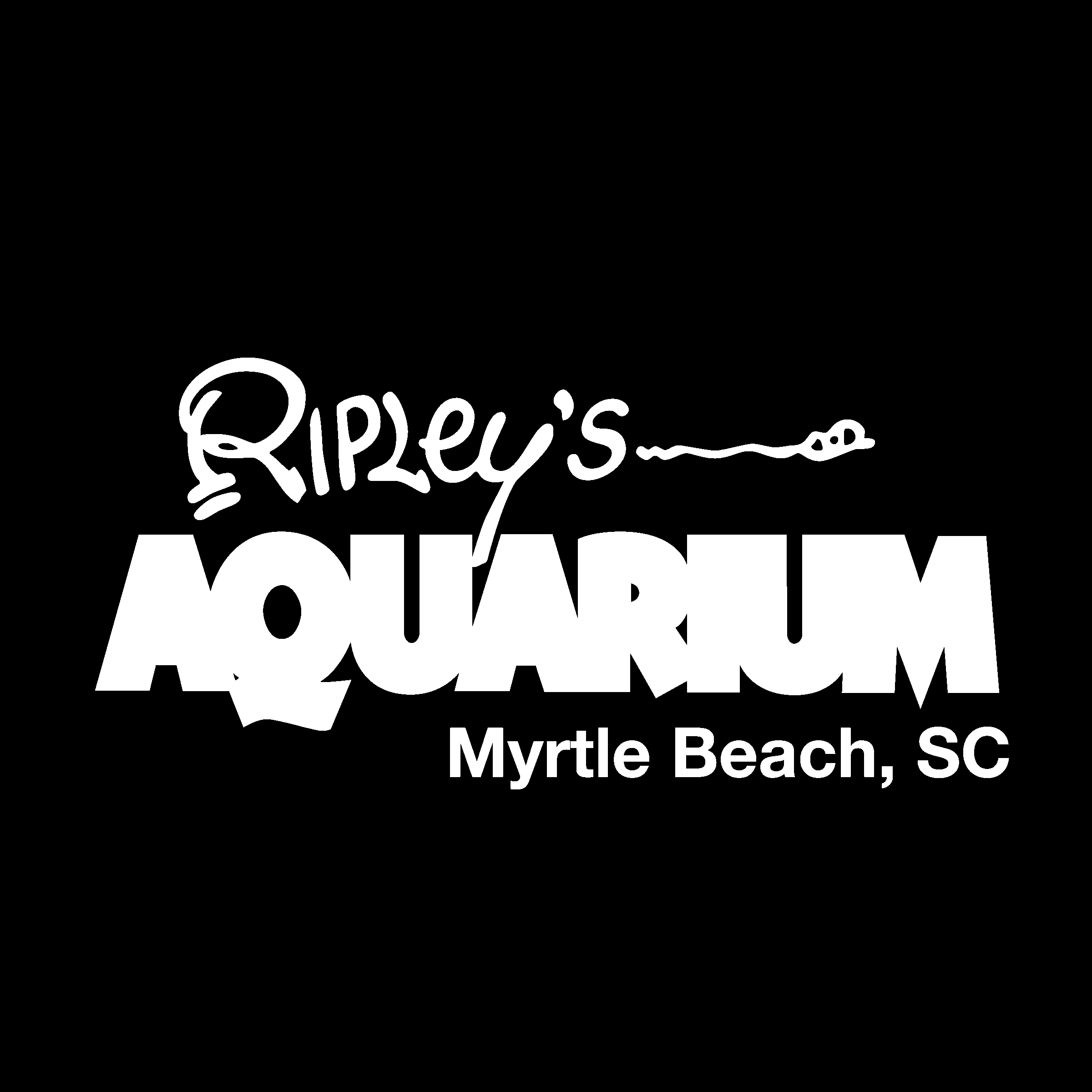 Ripley's Aquarium Logo black and white