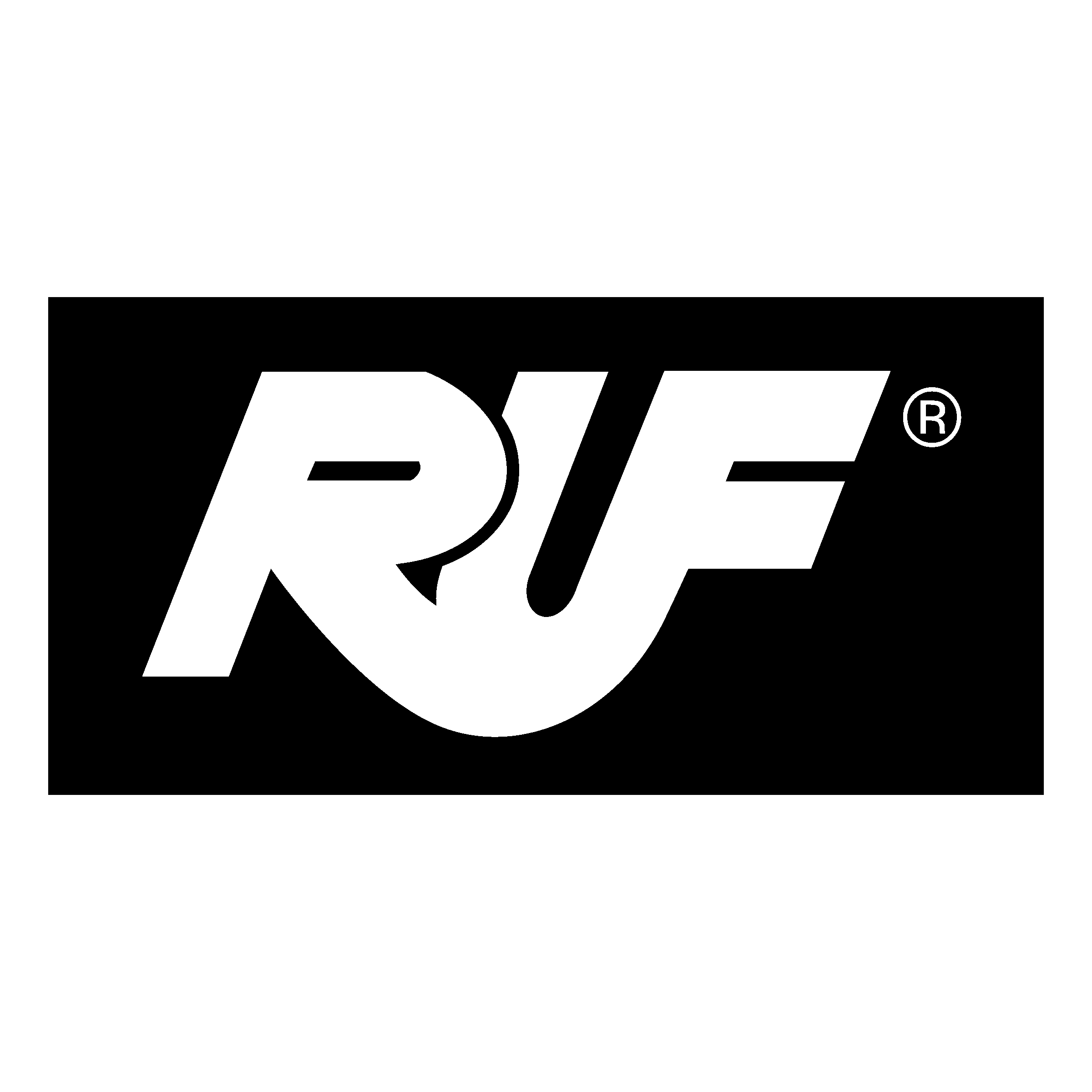 RUF Logo black and white