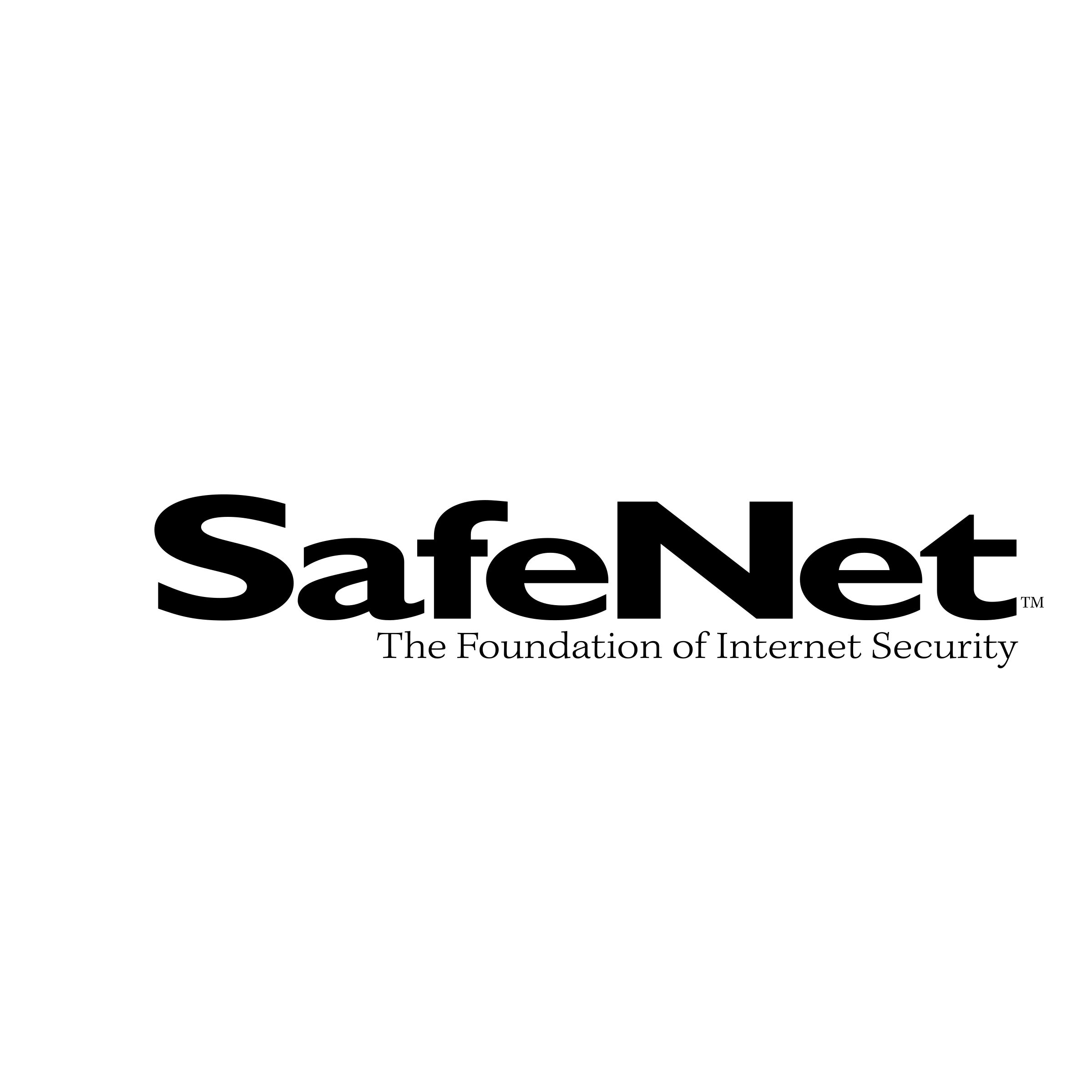 SafeNet Logo black and white