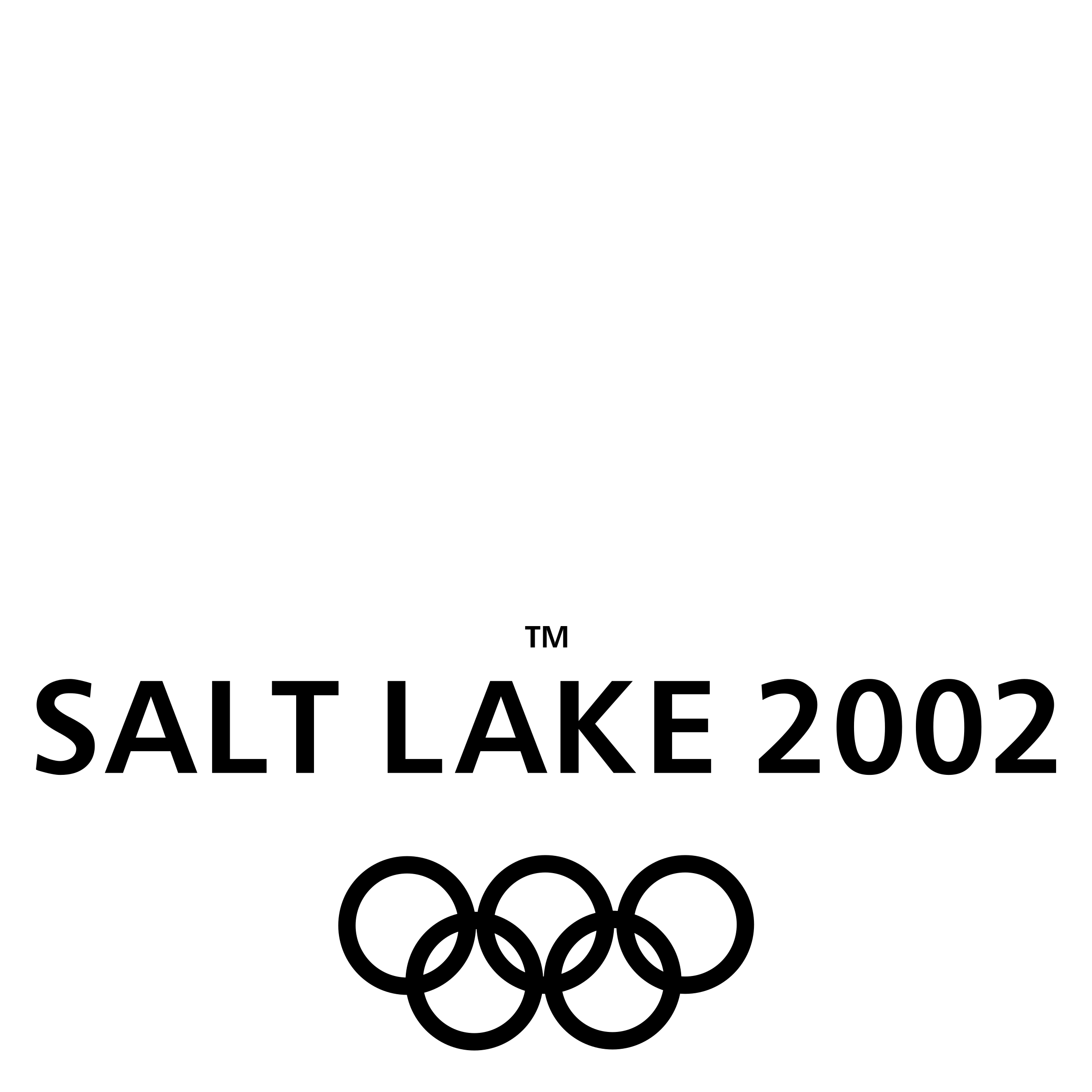 Salt Lake 2002 Logo black and white