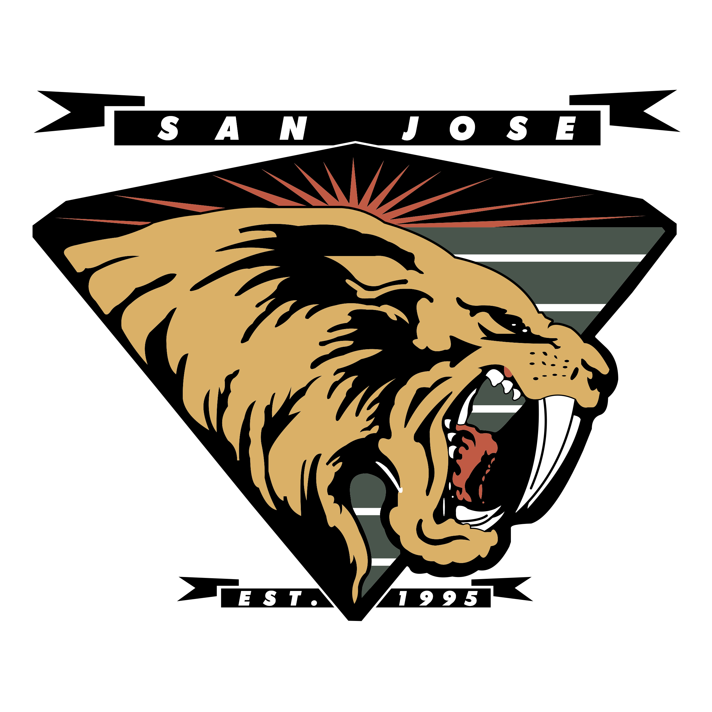 San Jose SaberCats Logo PNG Transparent & SVG Vector Freebie Supply