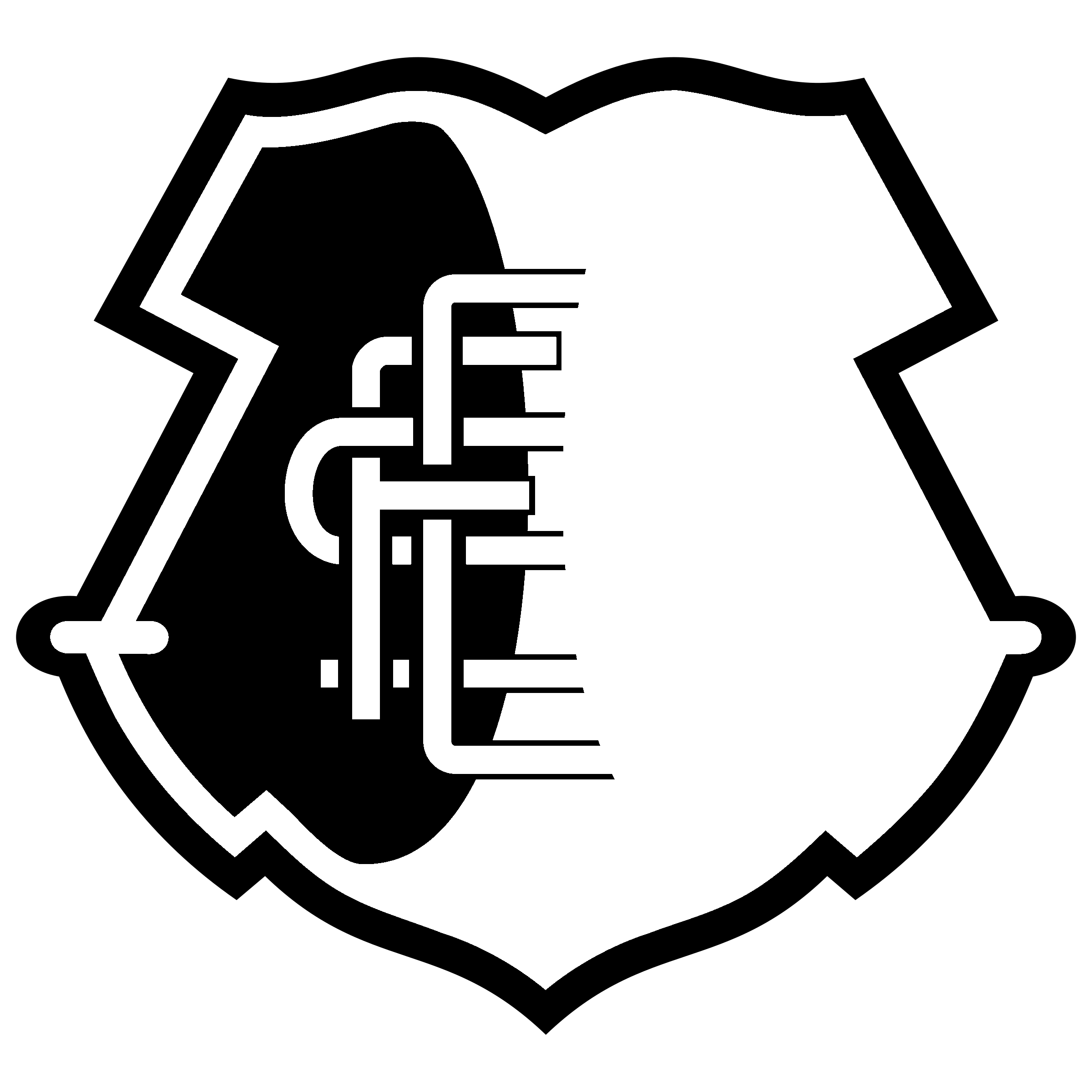 Santa Cruz Logo black and white