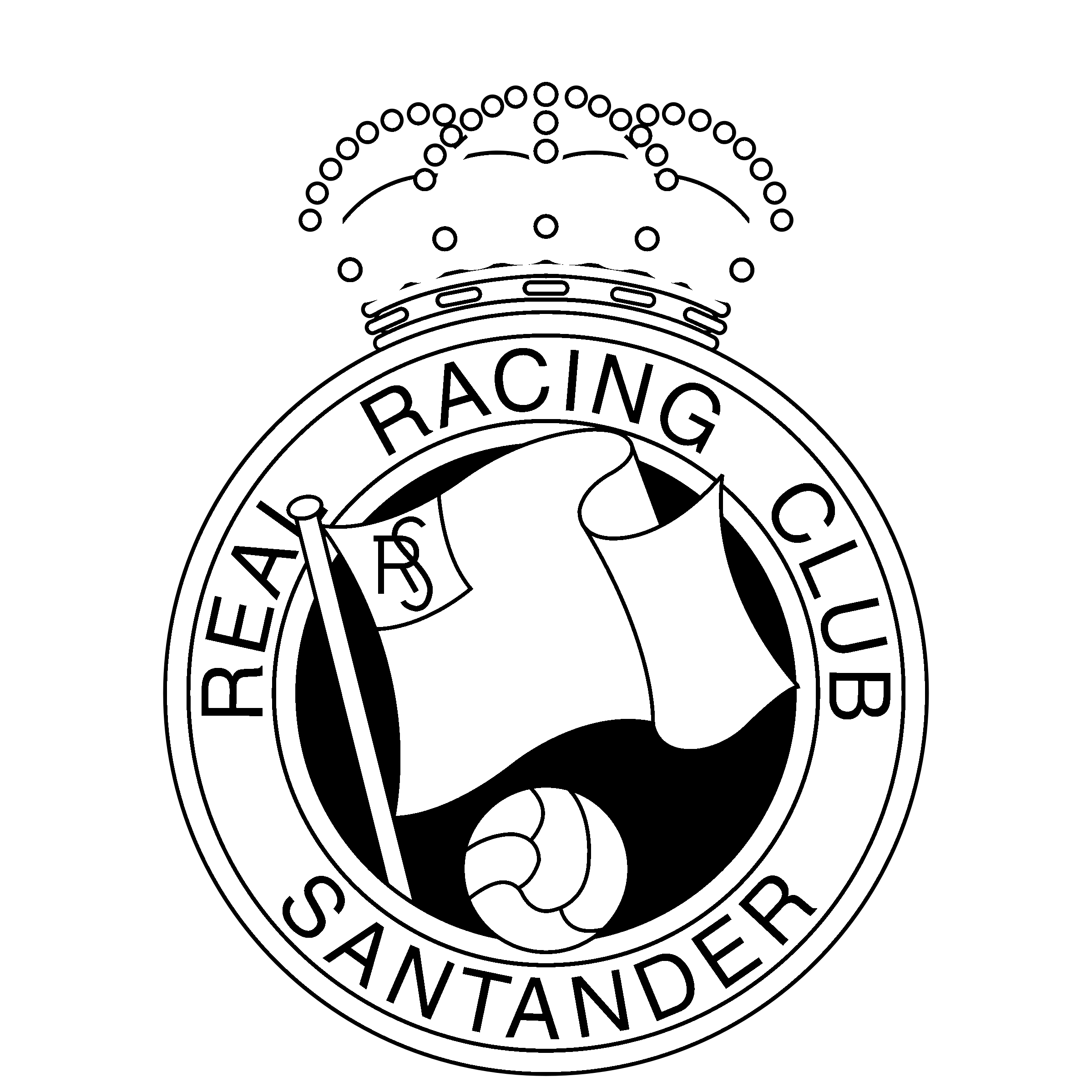 Santander Logo black and white