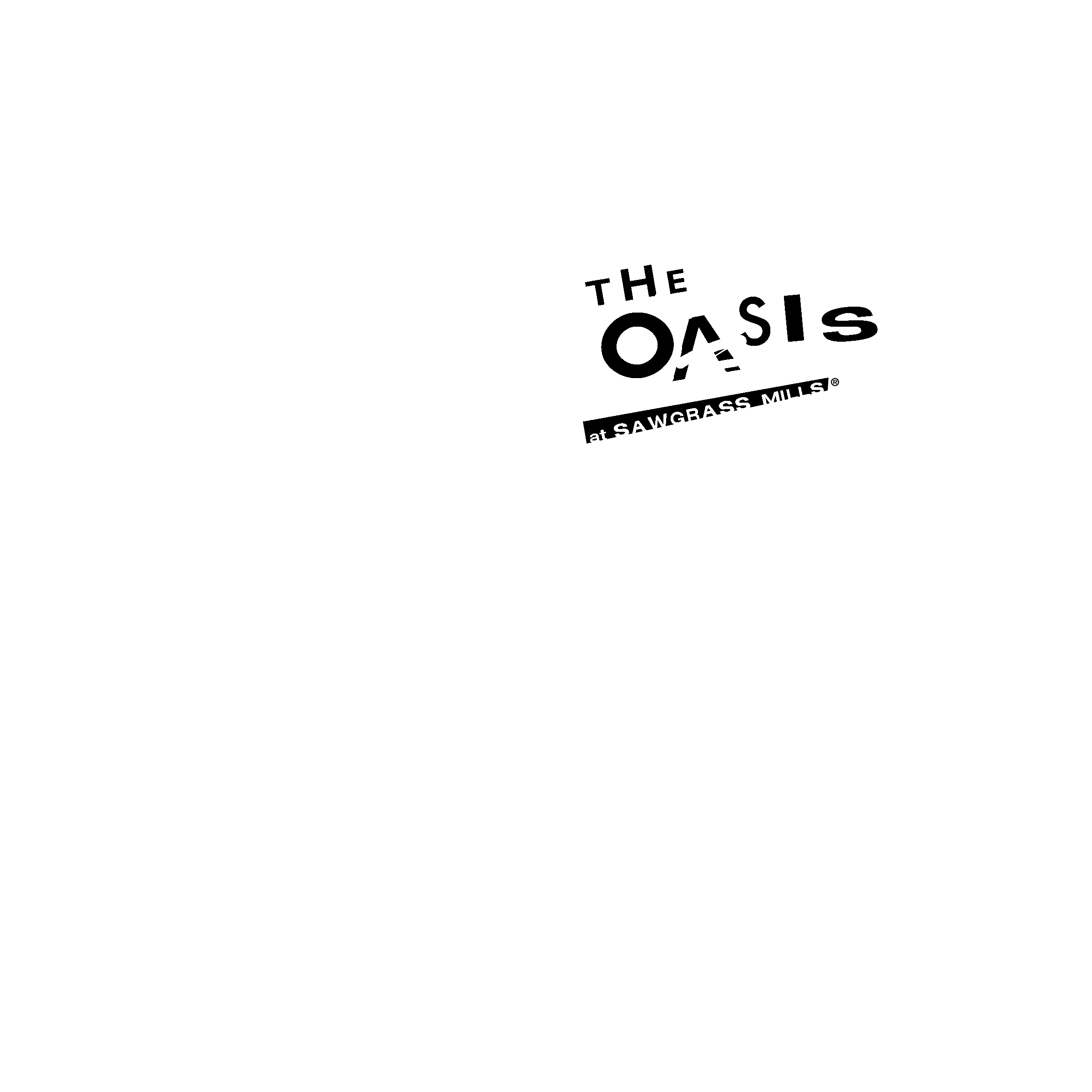 Sawgrass Mills Logo black and white