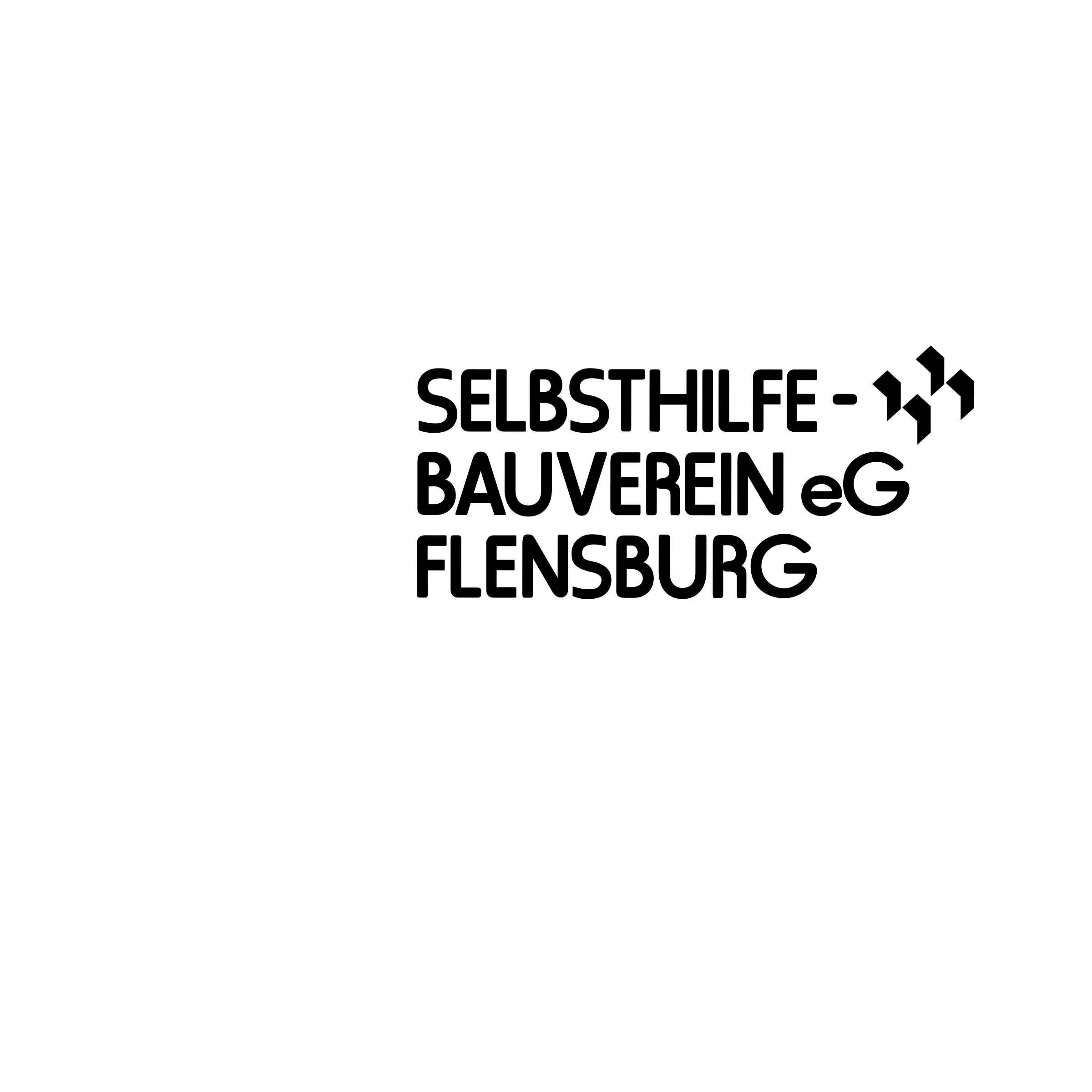 SBV Flensburg Logo black and white