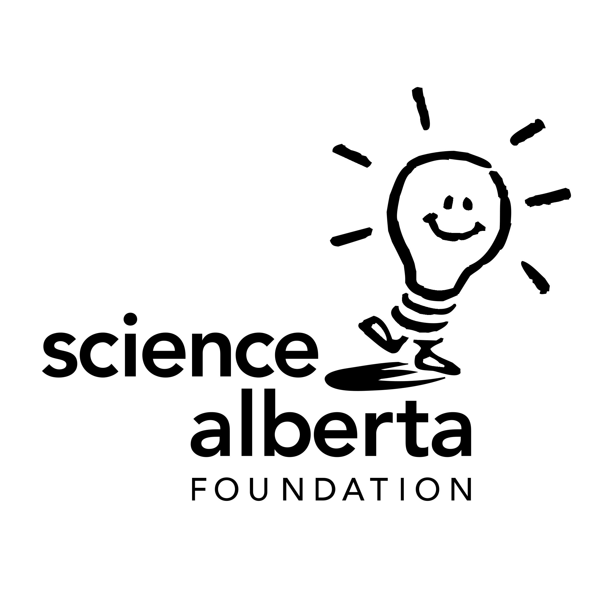 Science Alberta Logo black and white