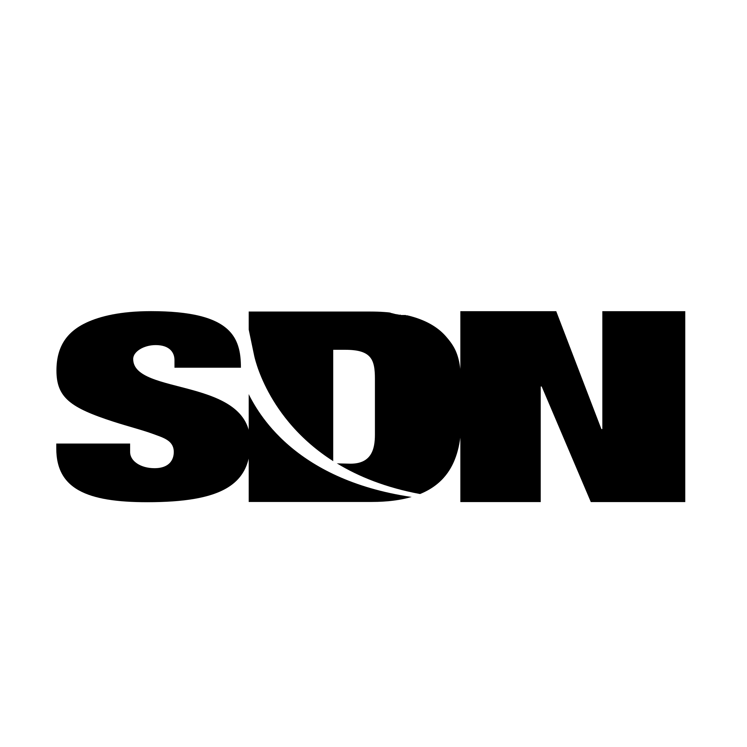SDN Logo black and white