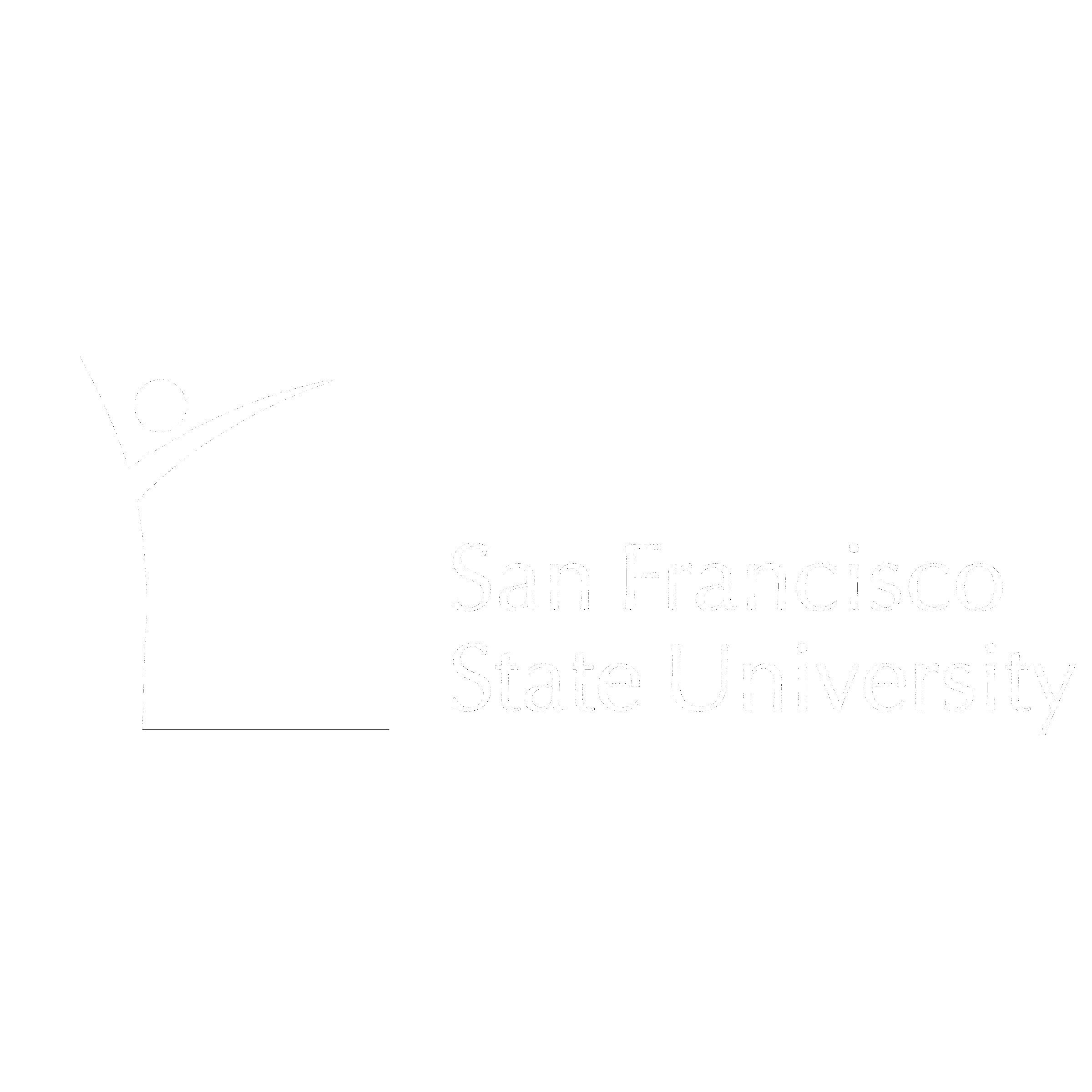 SFSU Logo black and white