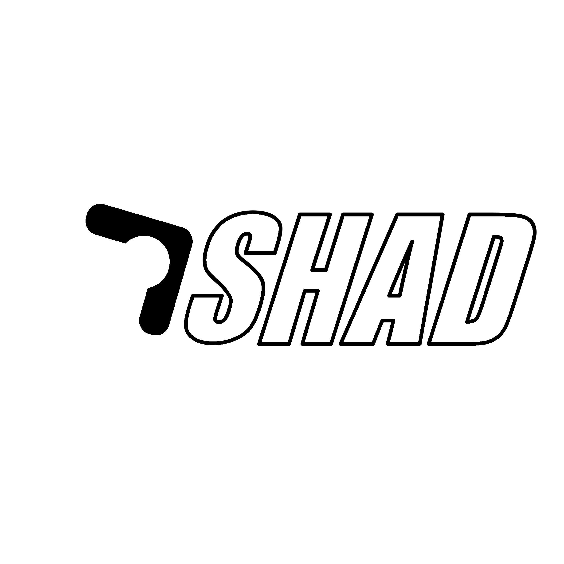 Shad Logo black and white