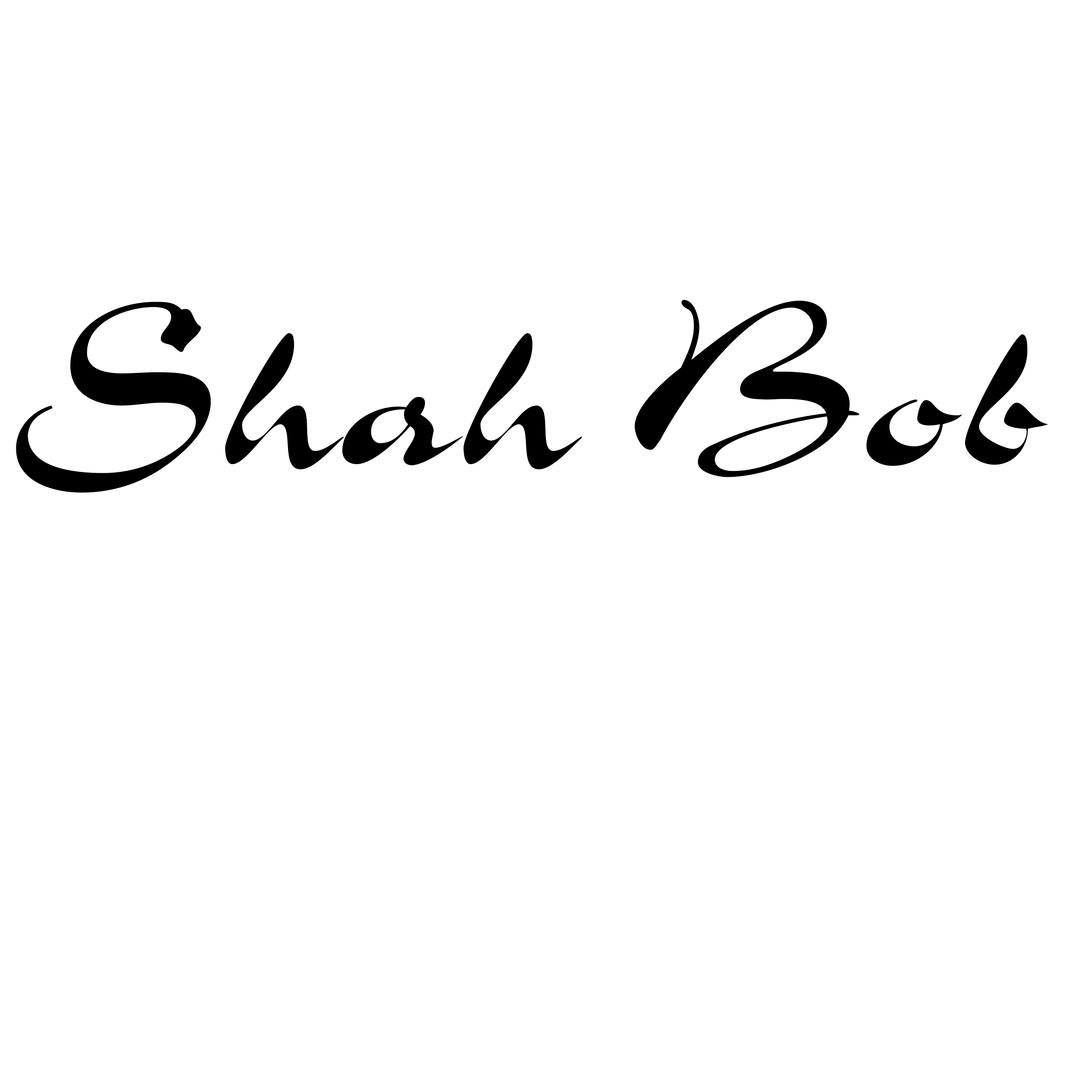 Shah Bob Logo black and white