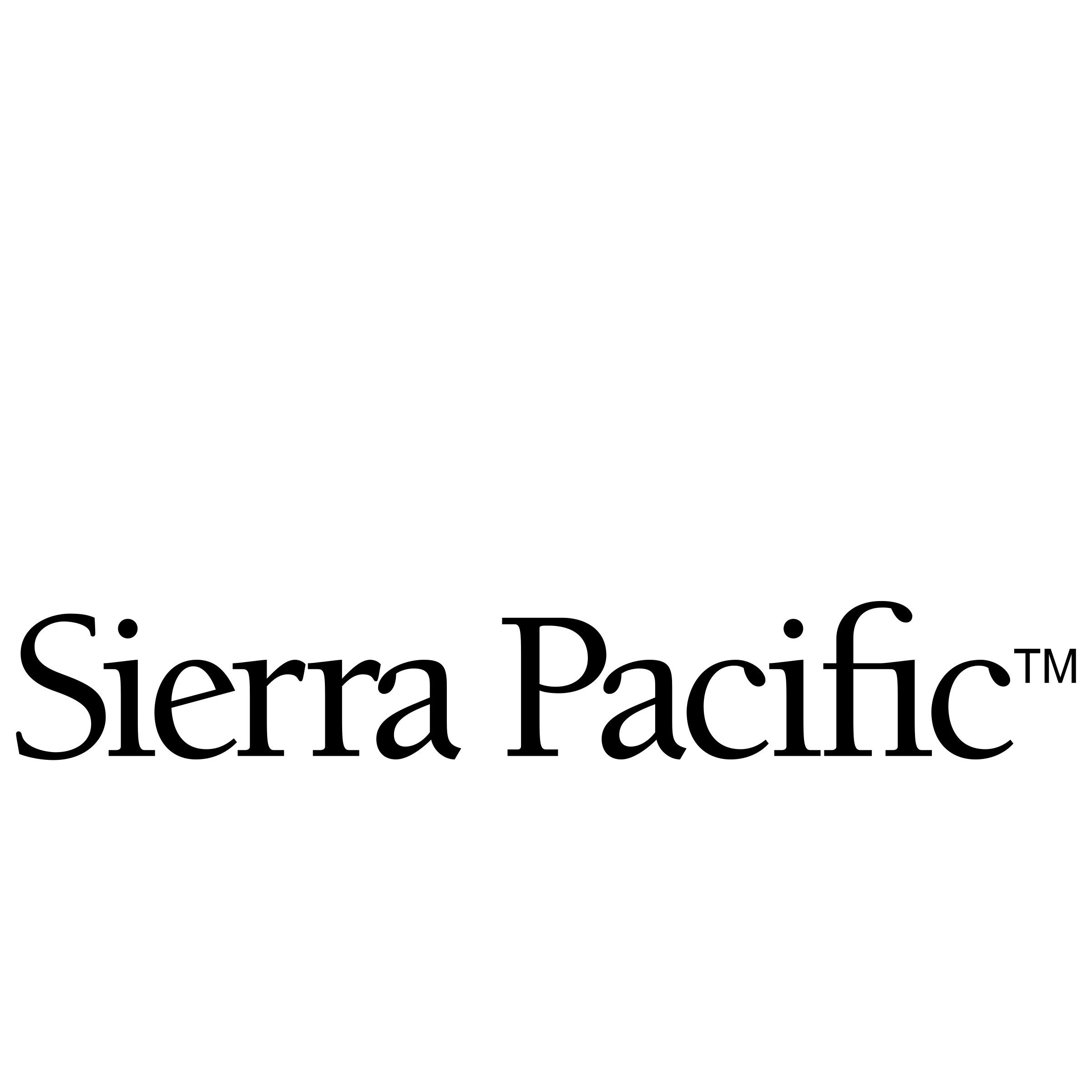 Sierra Pacific Logo black and white