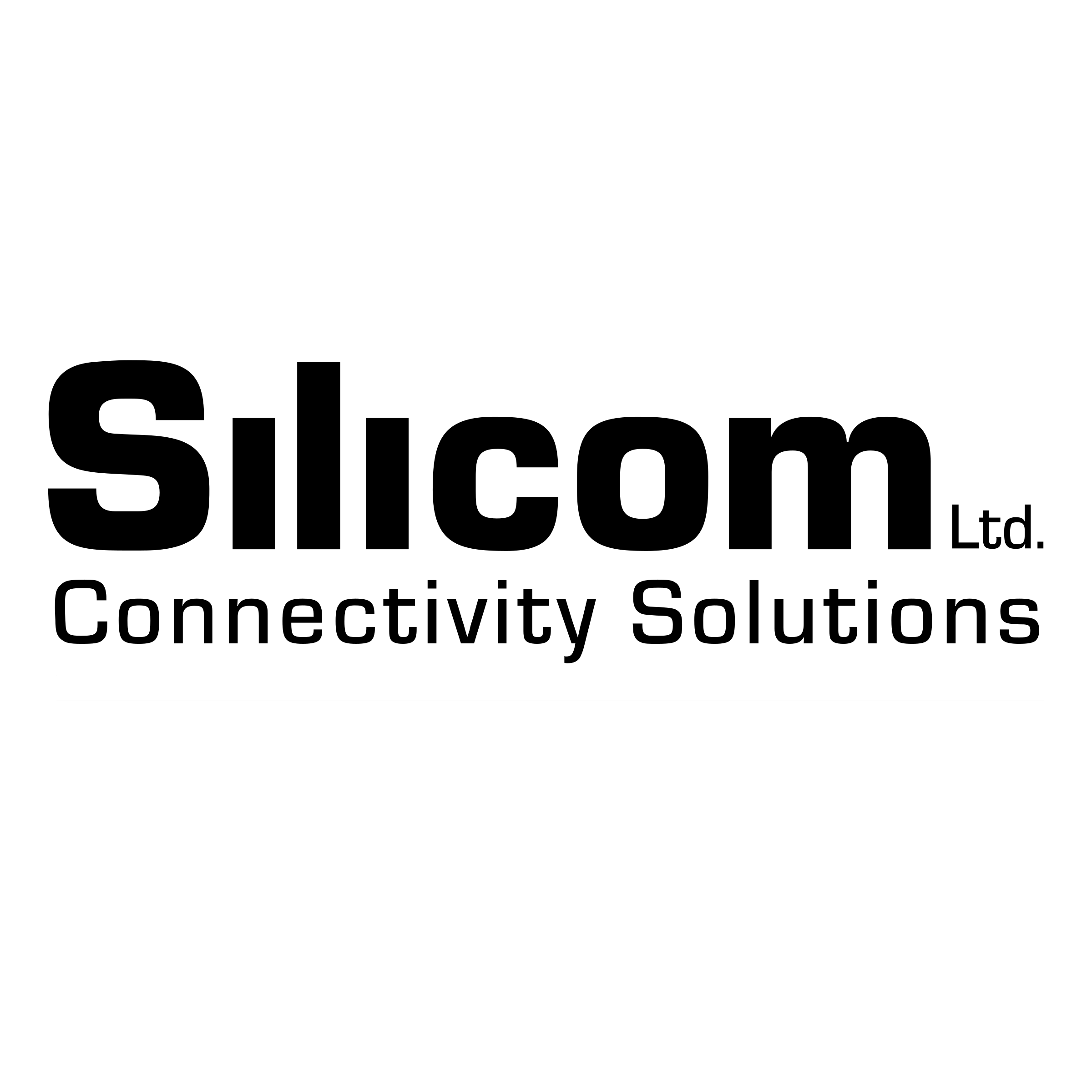 Silicom Logo black and white