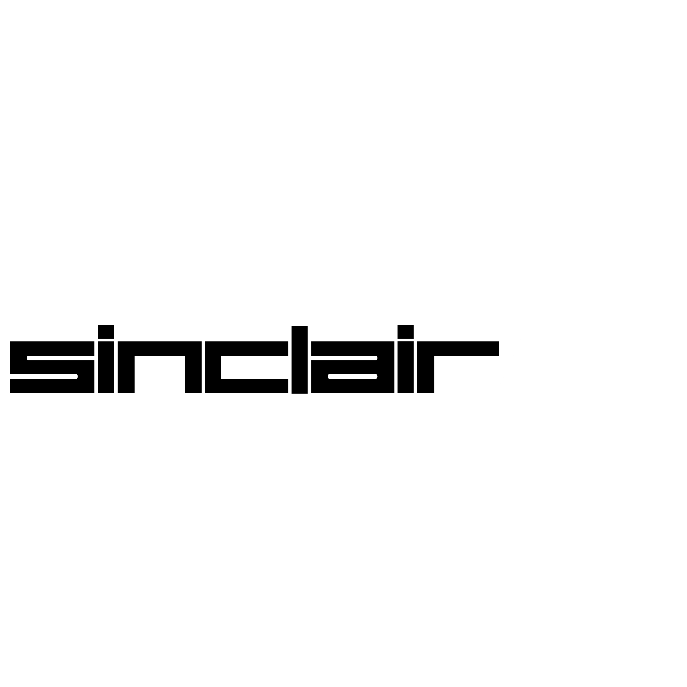 Sinclair Logo black and white