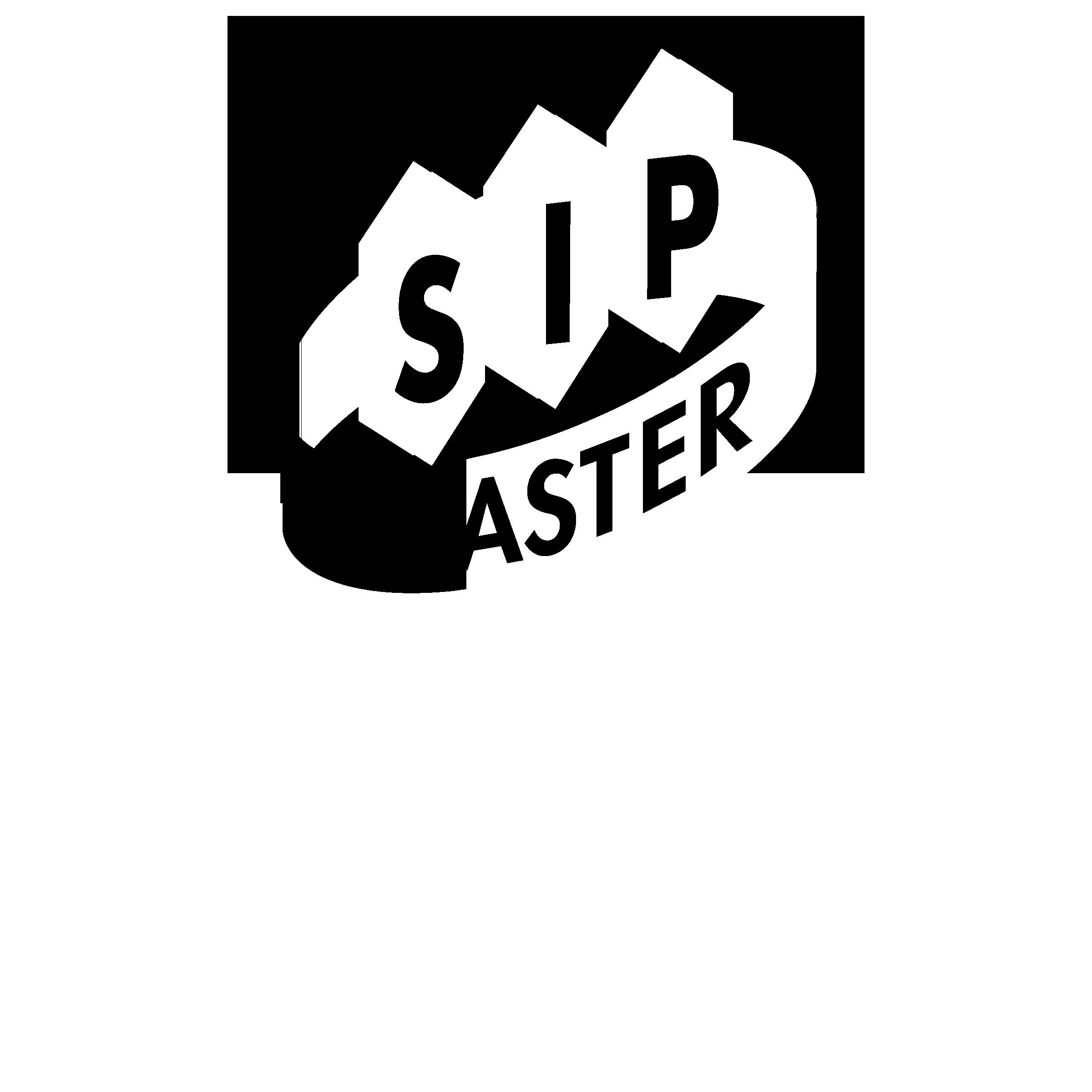 SIP Master Logo black and white