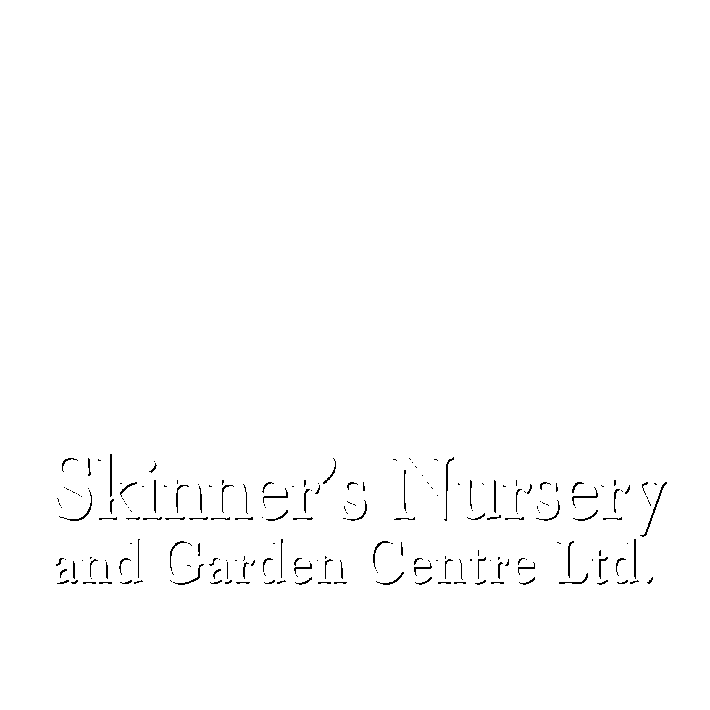 Skinner's Nursery and Garden Centre Logo black and white