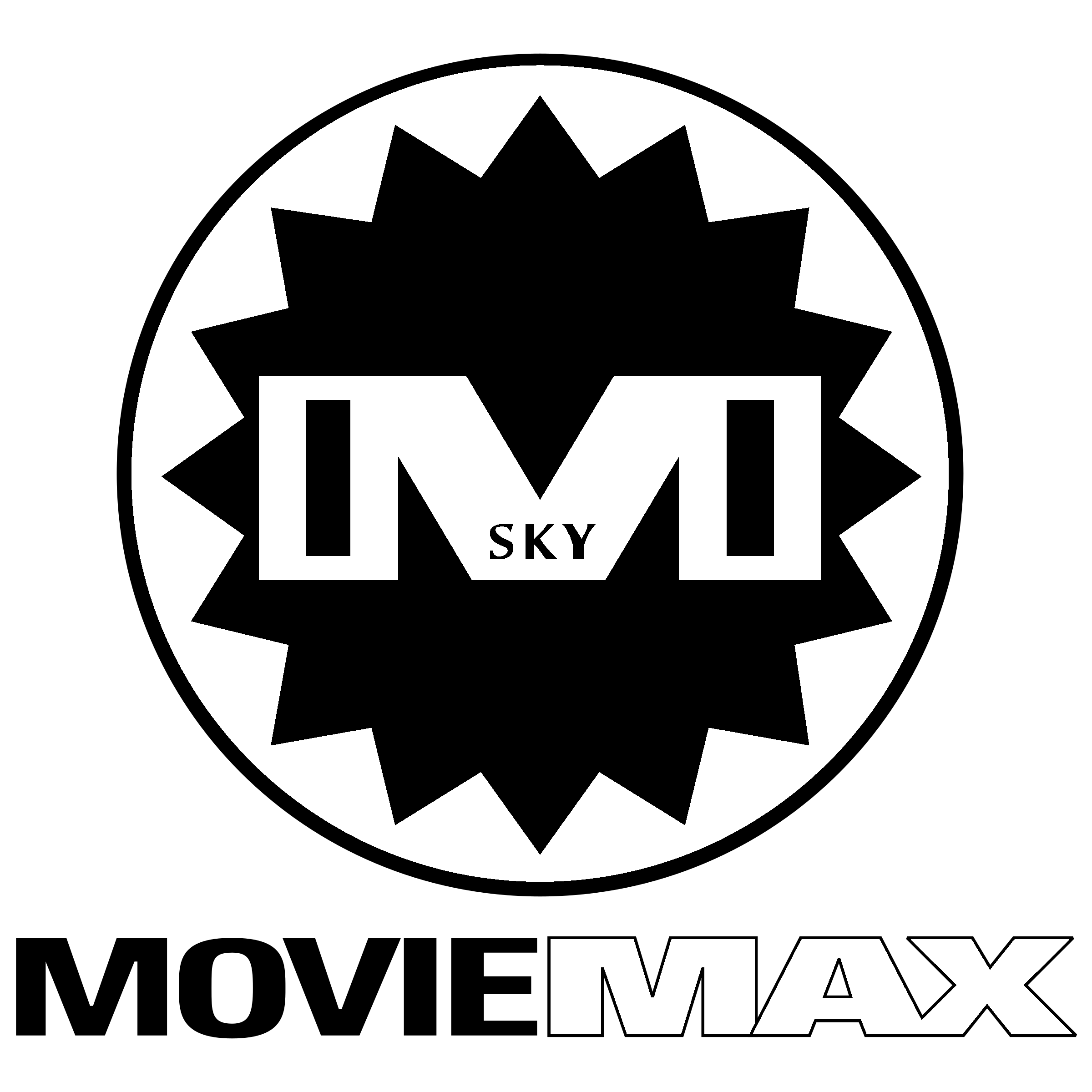 Sky MovieMax Logo black and white