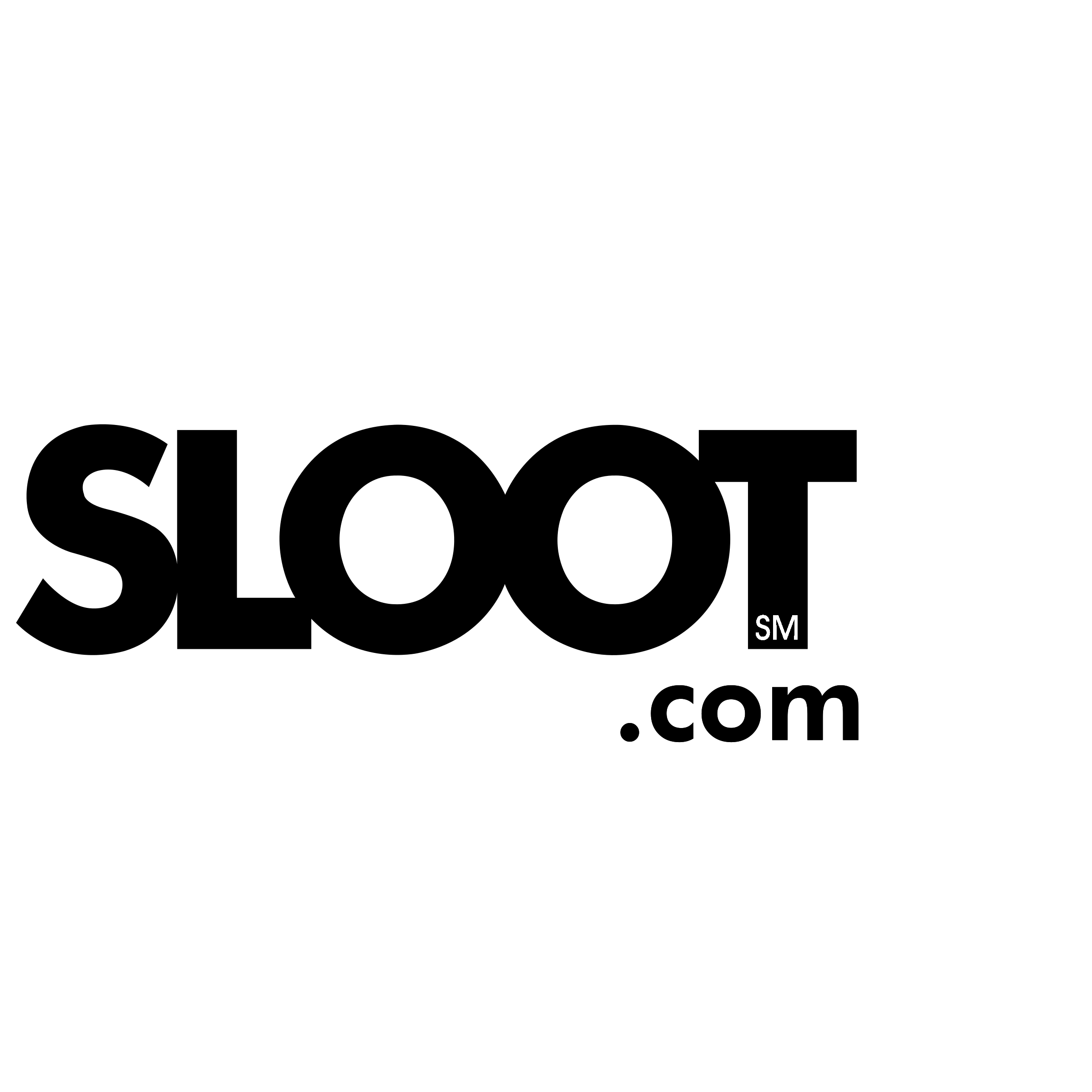 SLOOT com Logo black and white