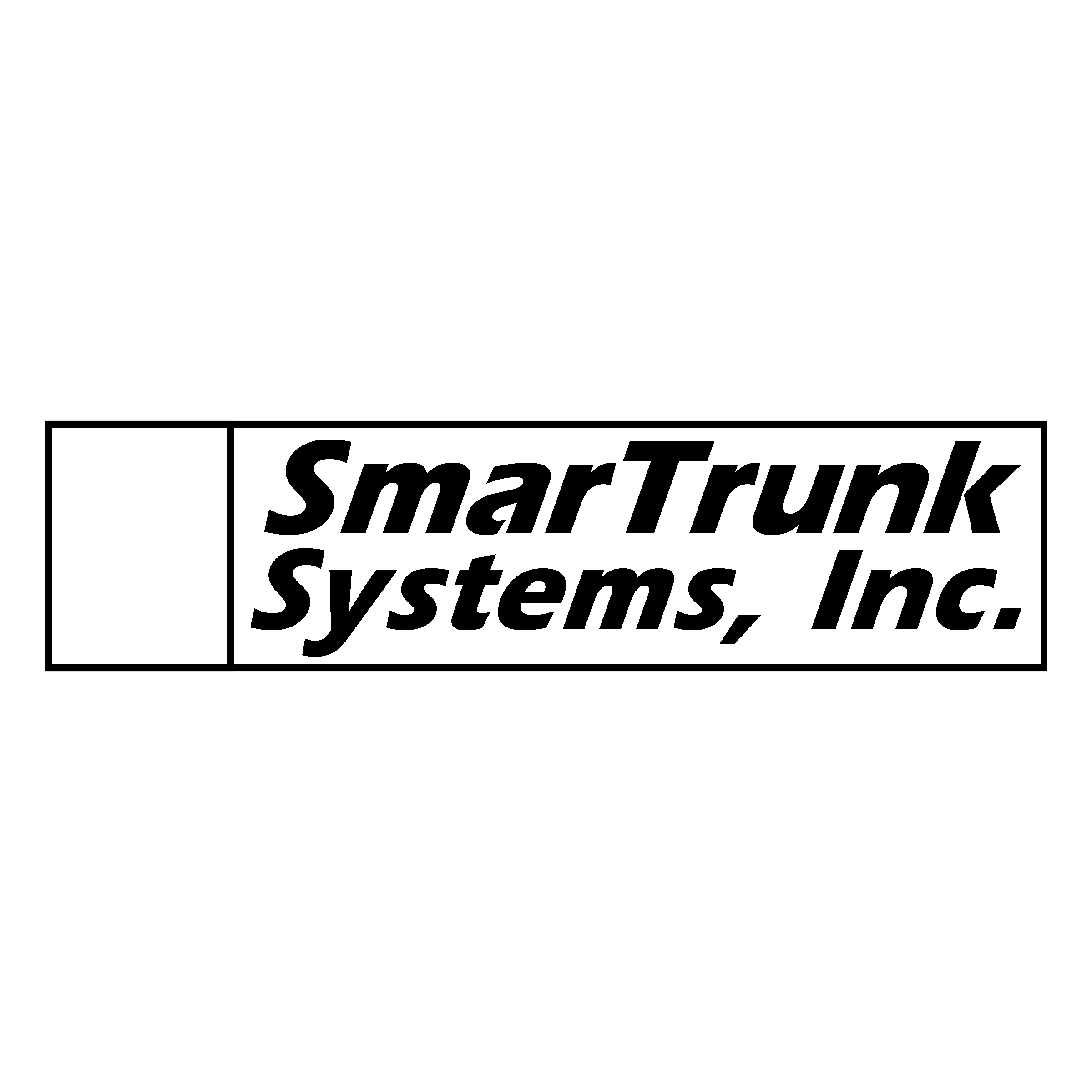 SmarTrunk Systems Logo black and white