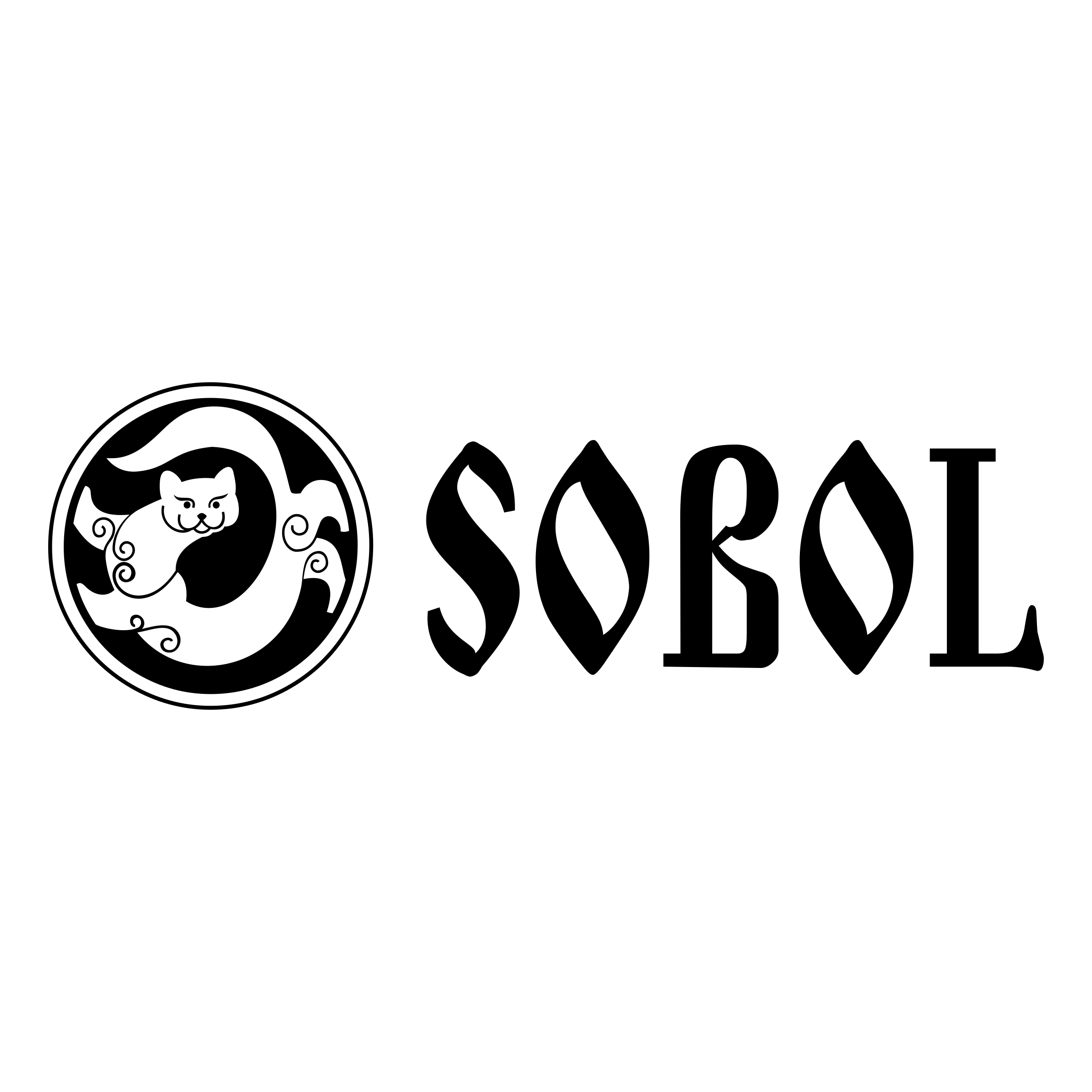 Sobol Logo black and white