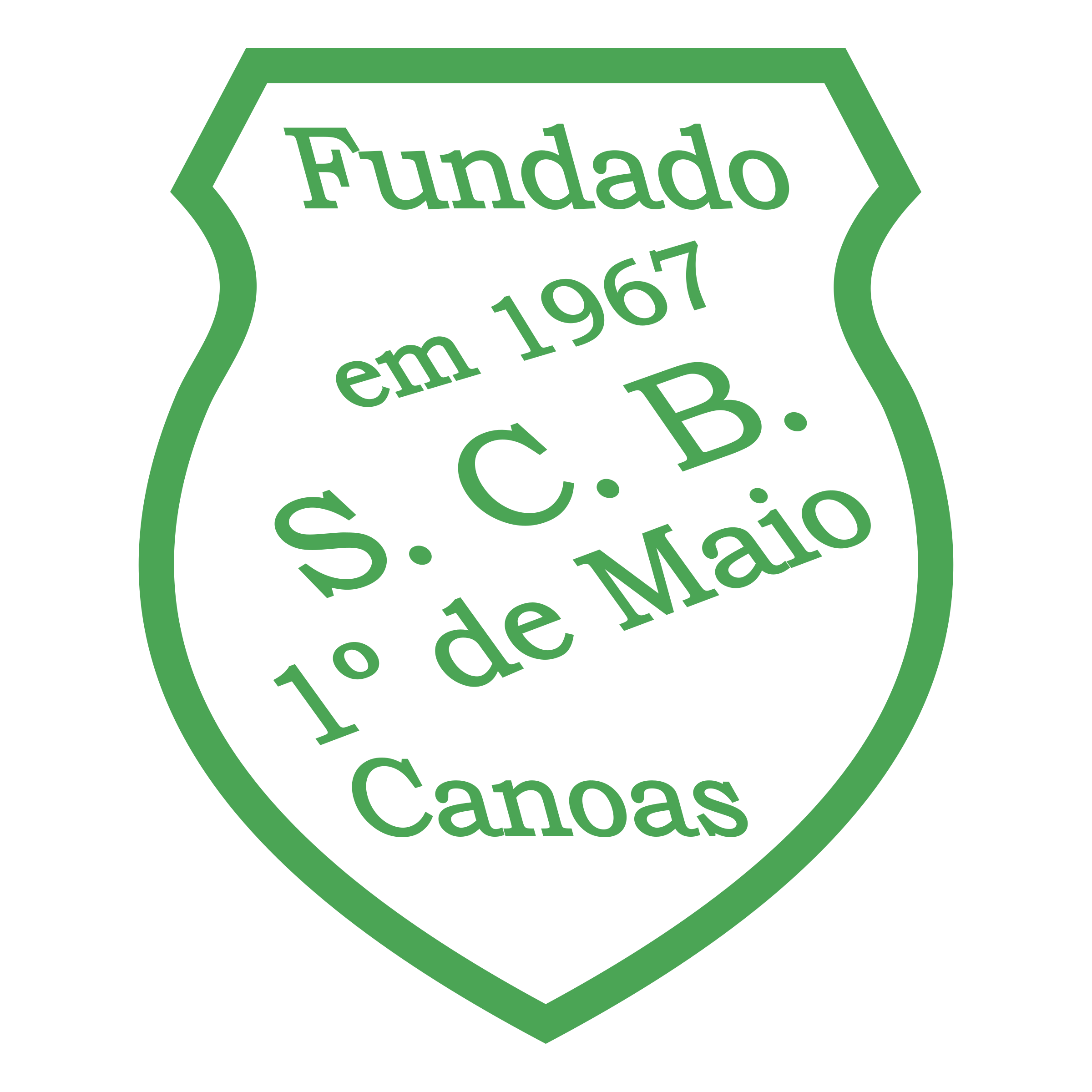 Sociedade Cultural e beneficente 1 de Maio de Canoas RS Logo png transparent