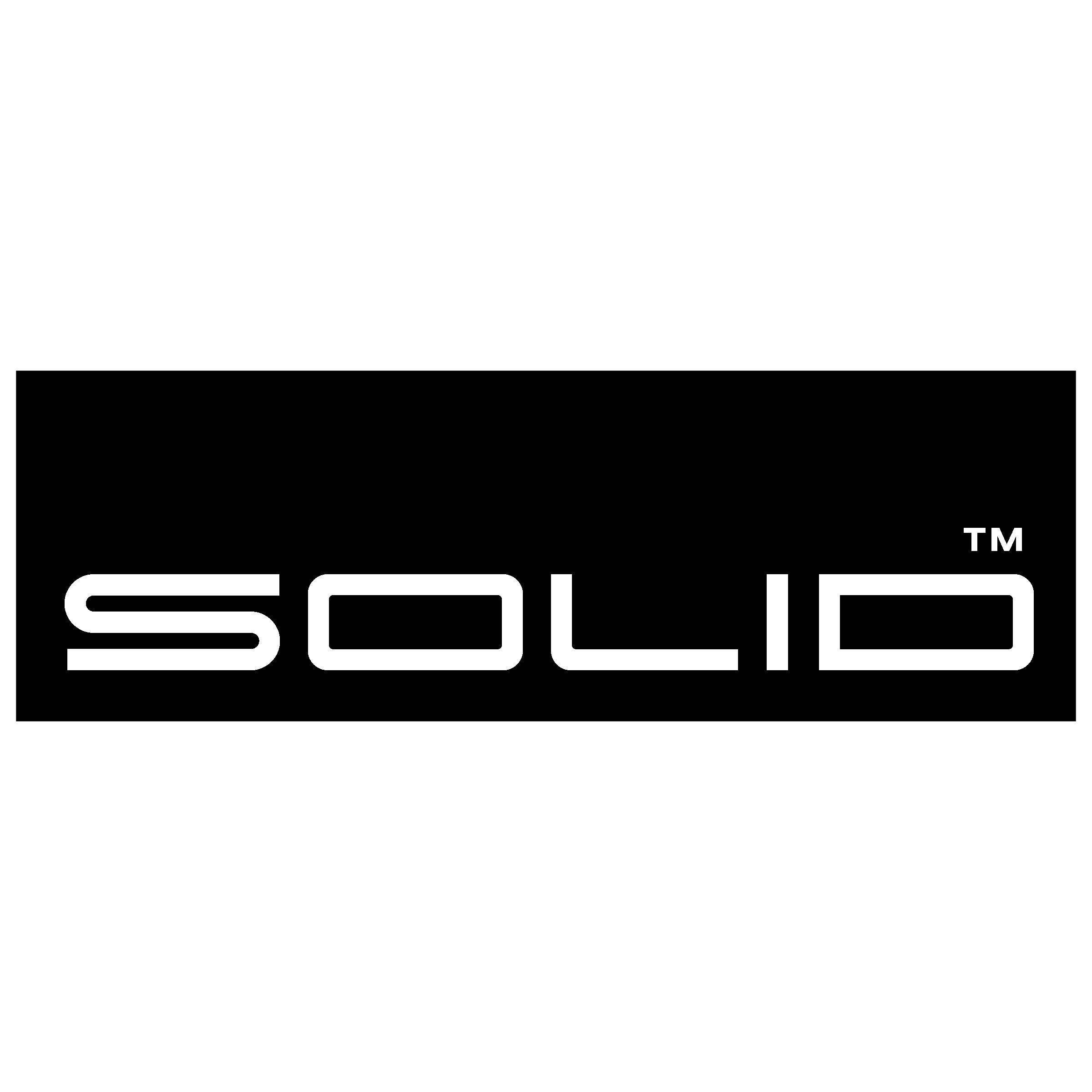 Solid Logo black and white