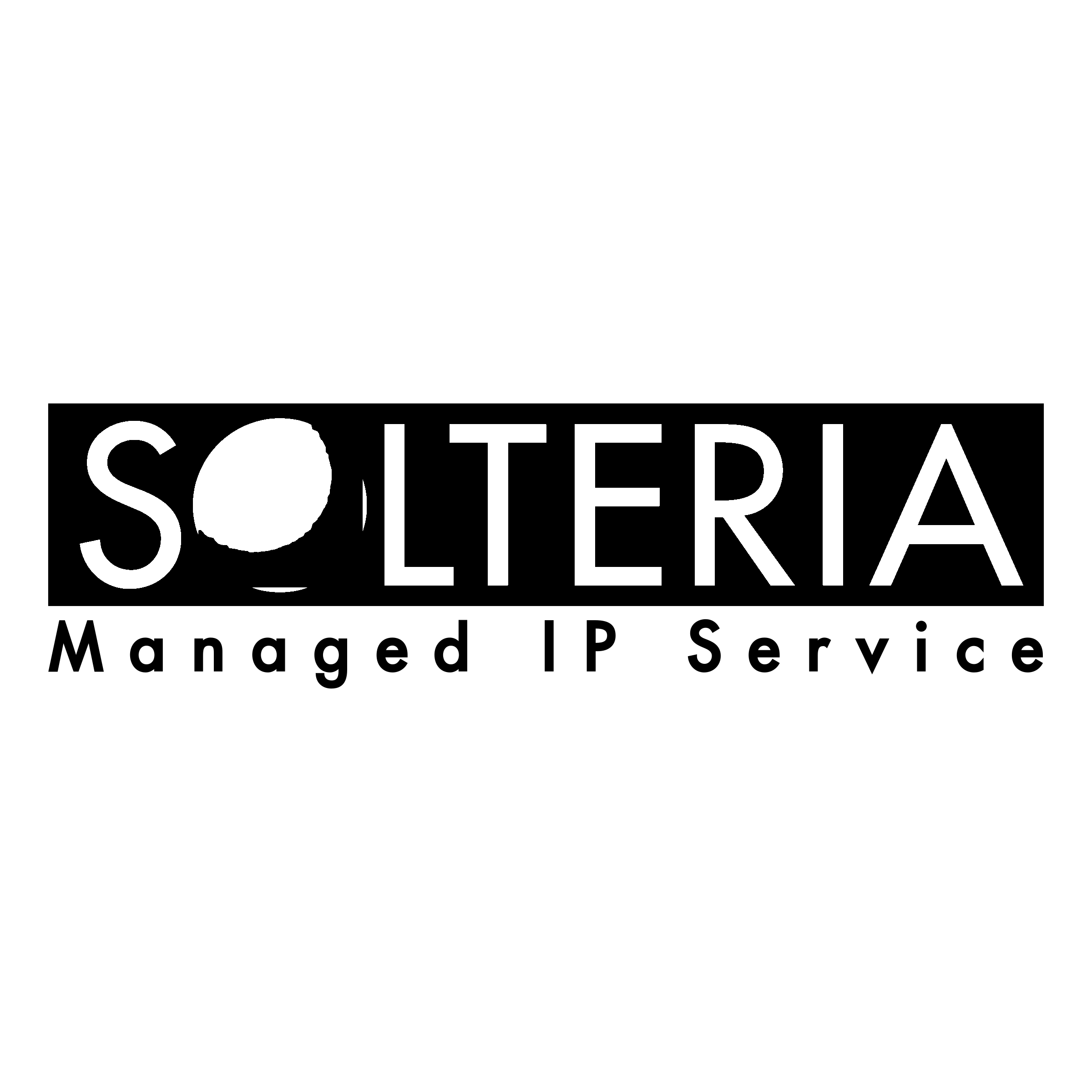 Solteria Logo black and white