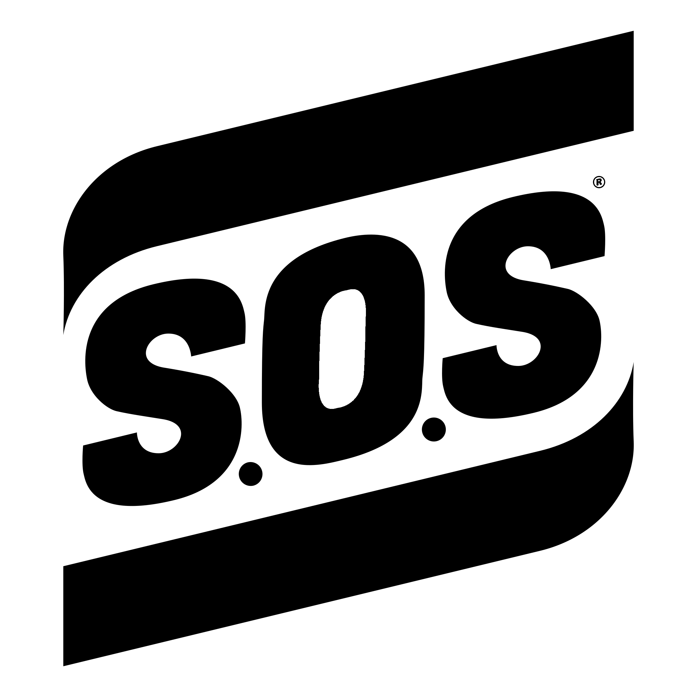 SOS Logo black and white