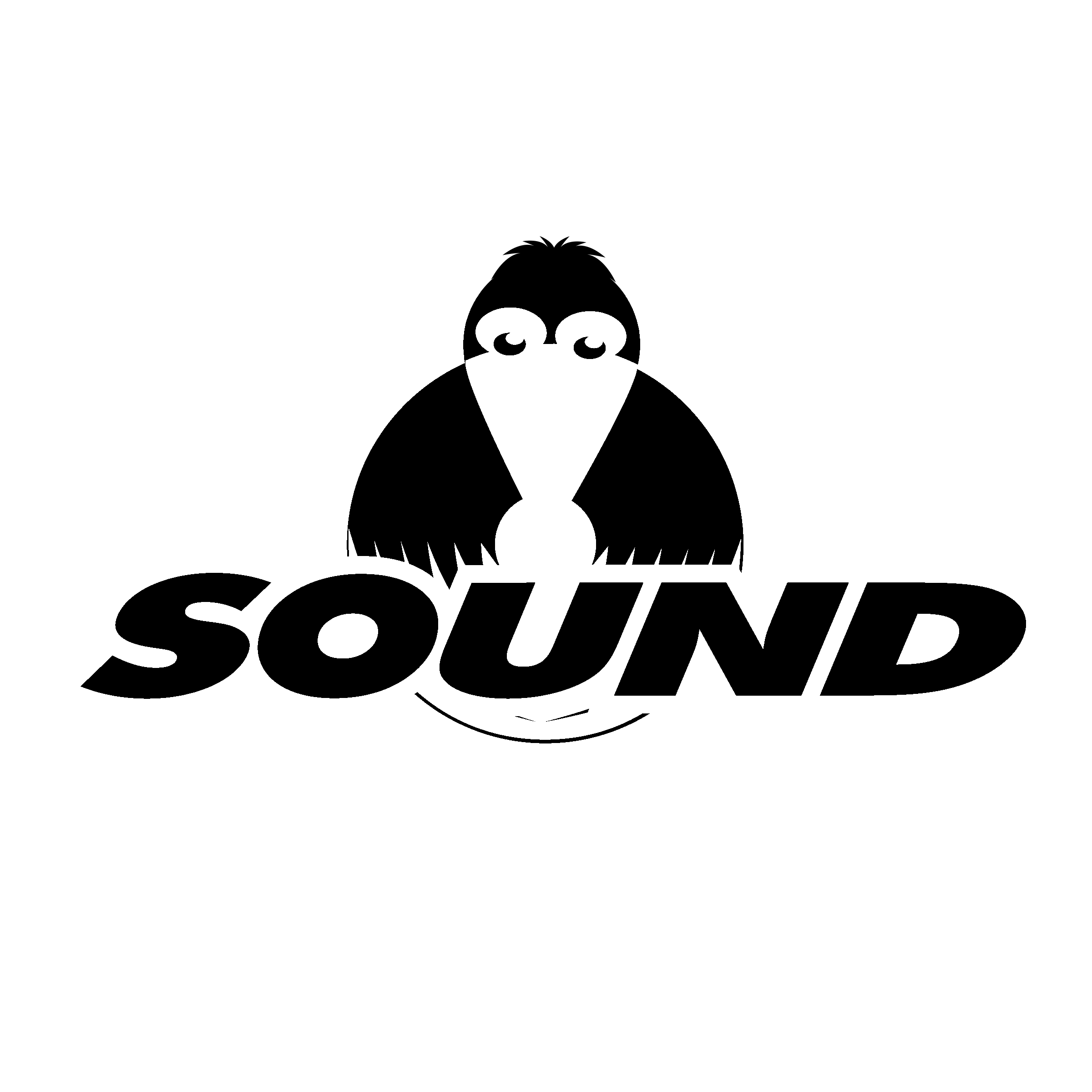 Sound Logo black and white