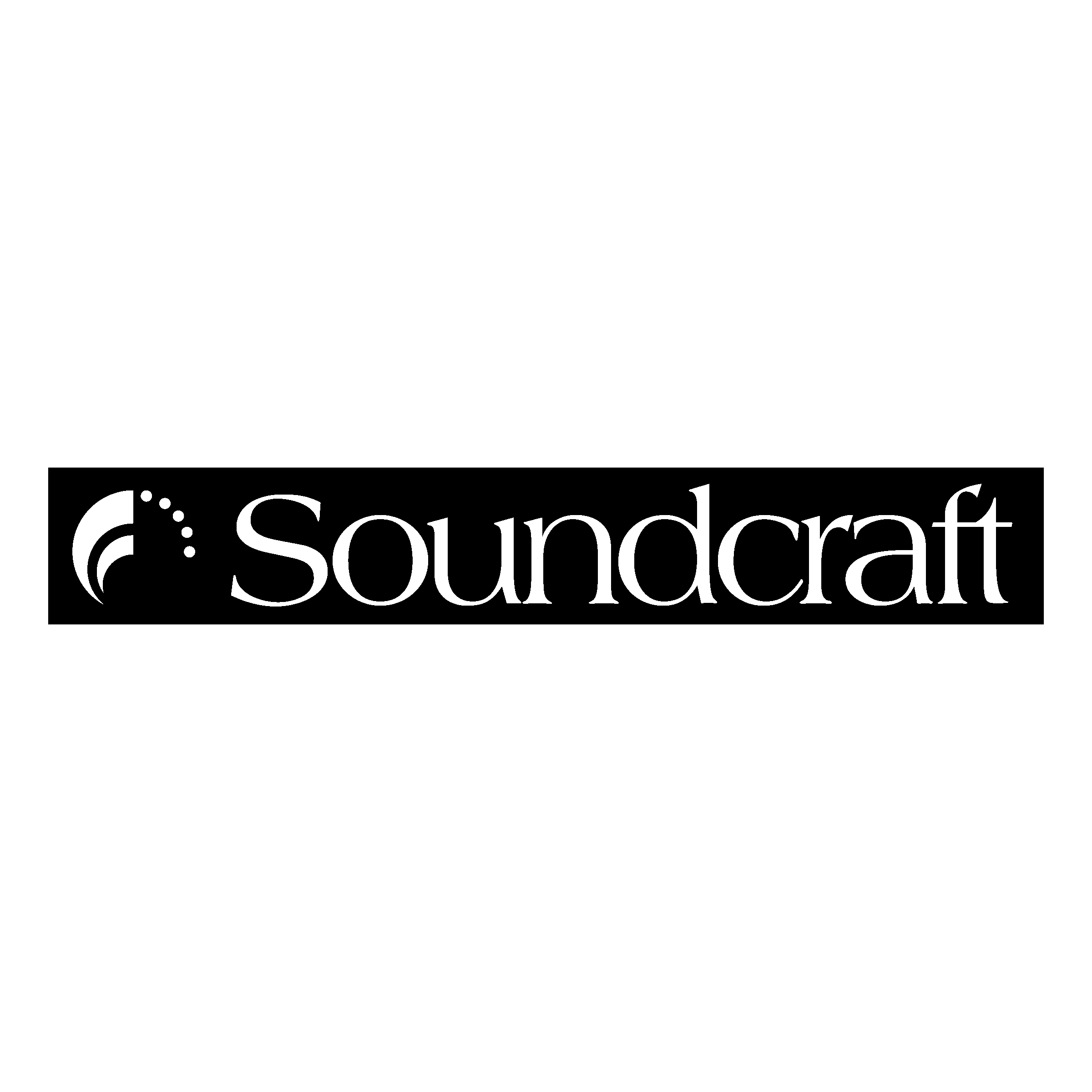 Soundcraft Logo black and white