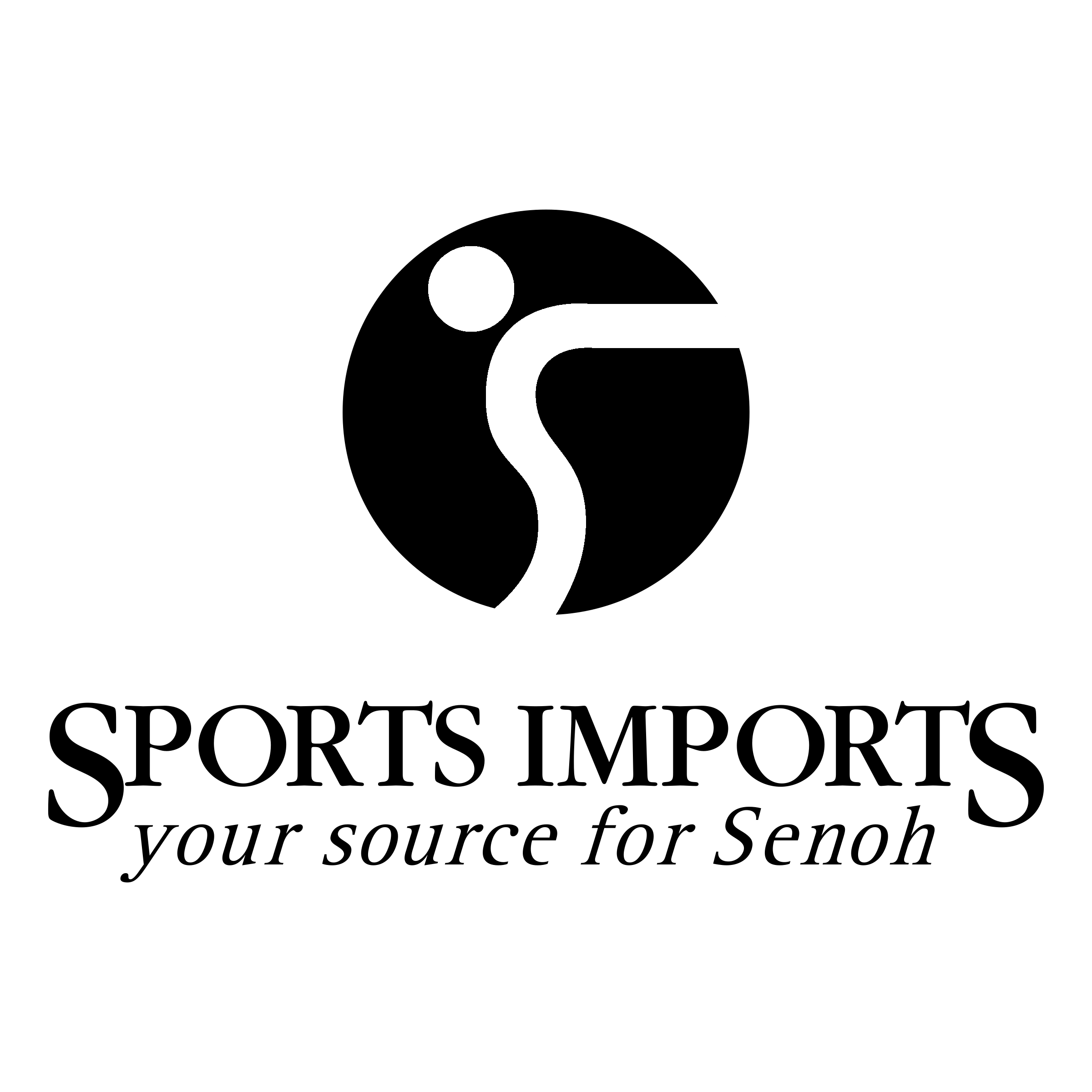 Sports Imports Logo black and white