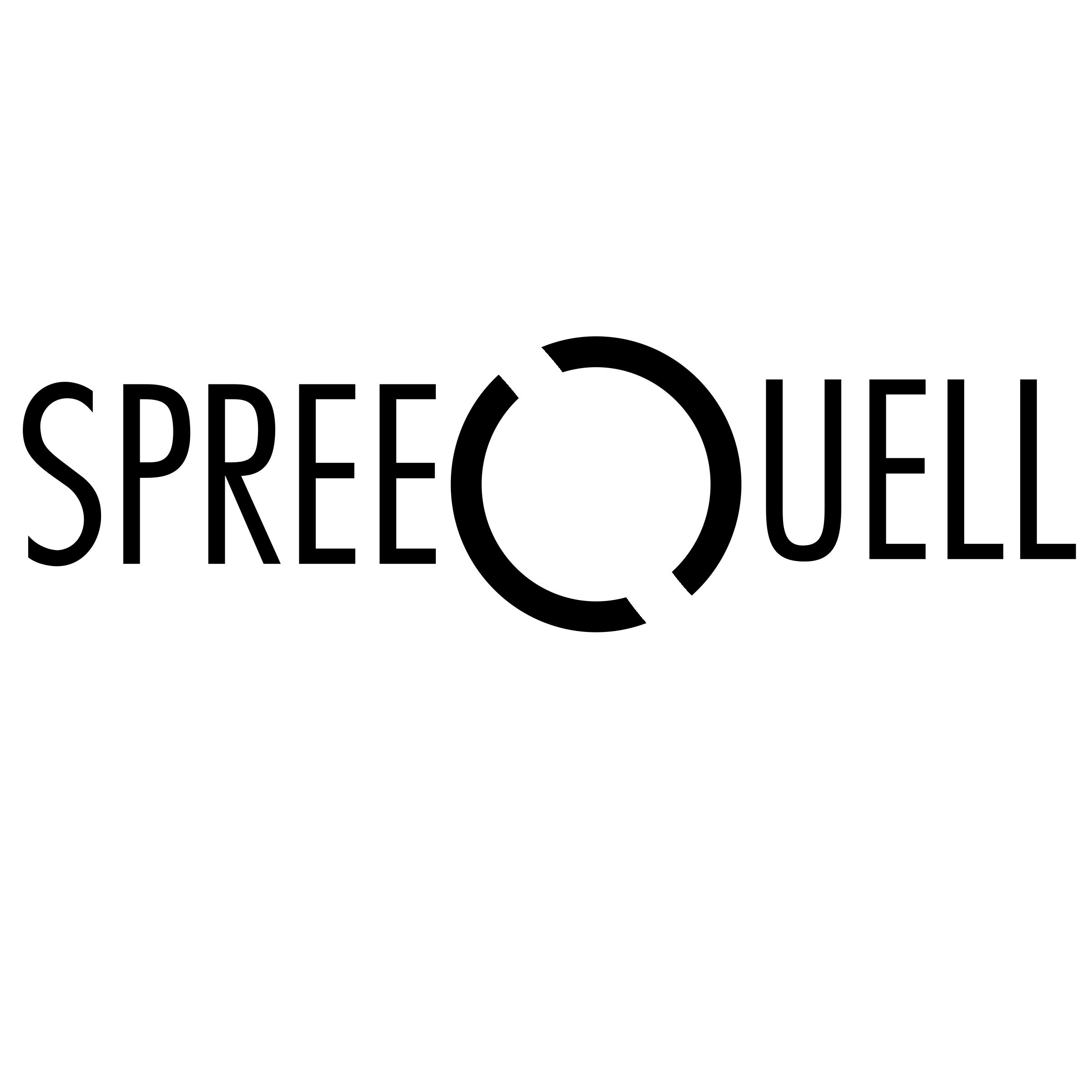SpreeQuell Logo black and white