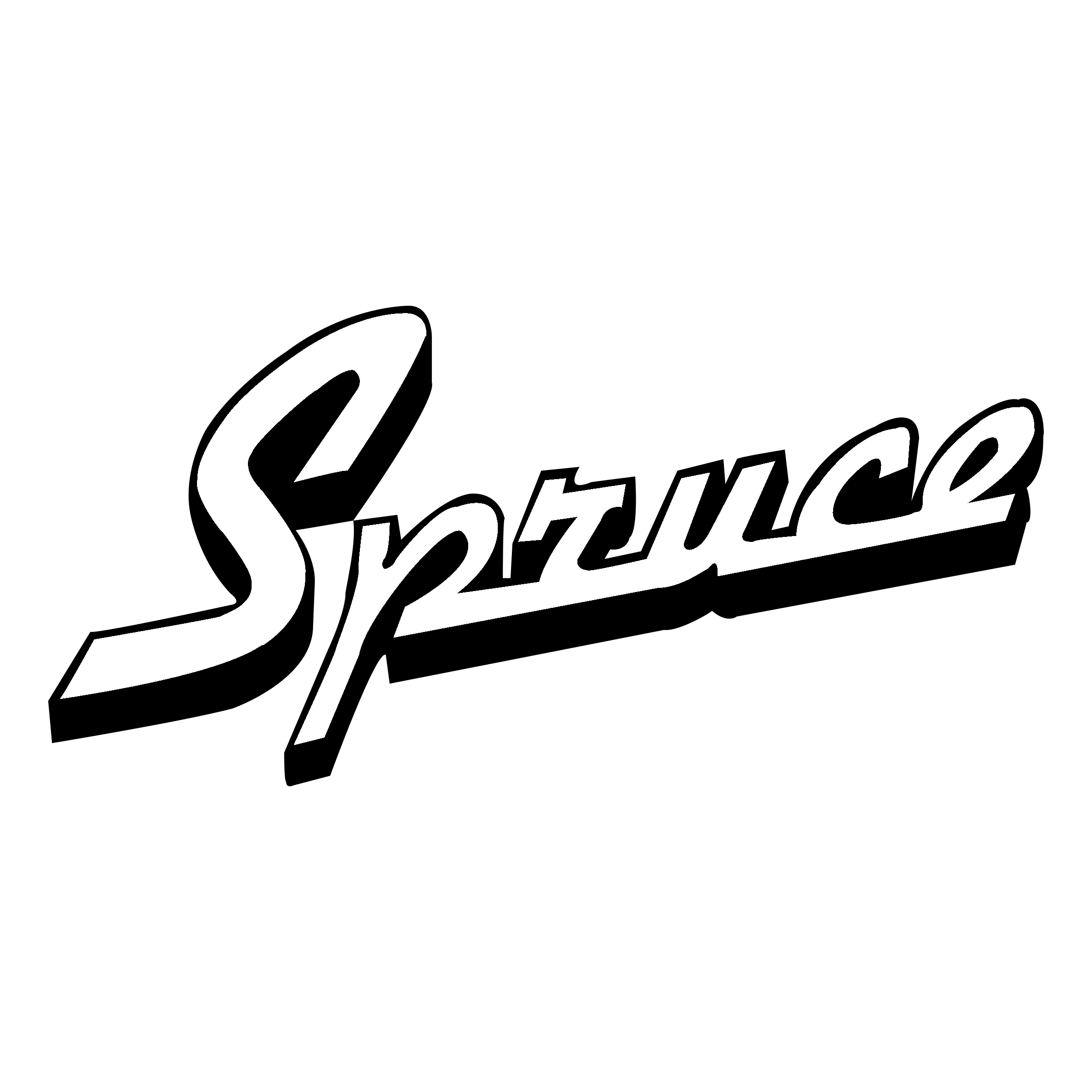Spruce Logo black and white