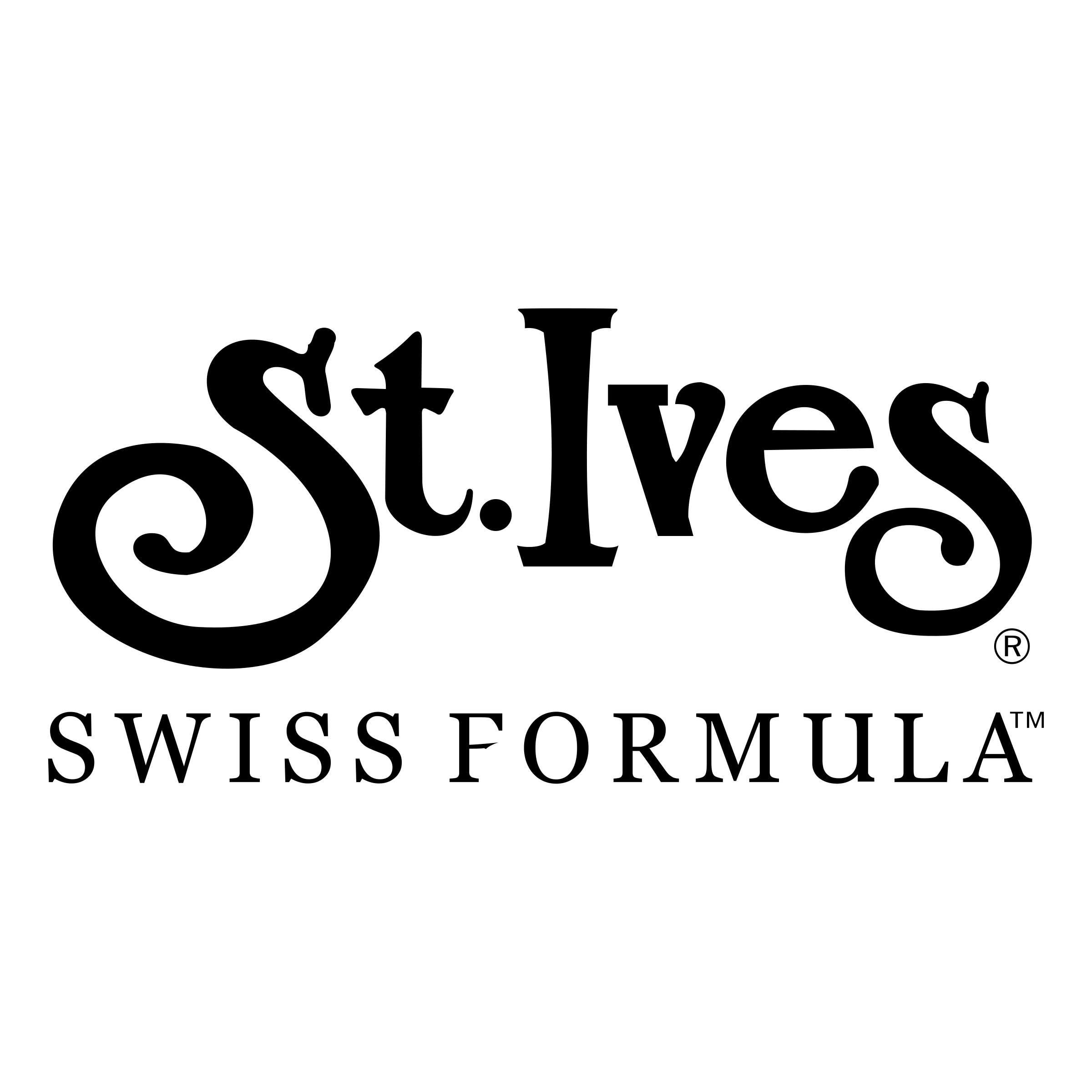 St Ives Logo black and white