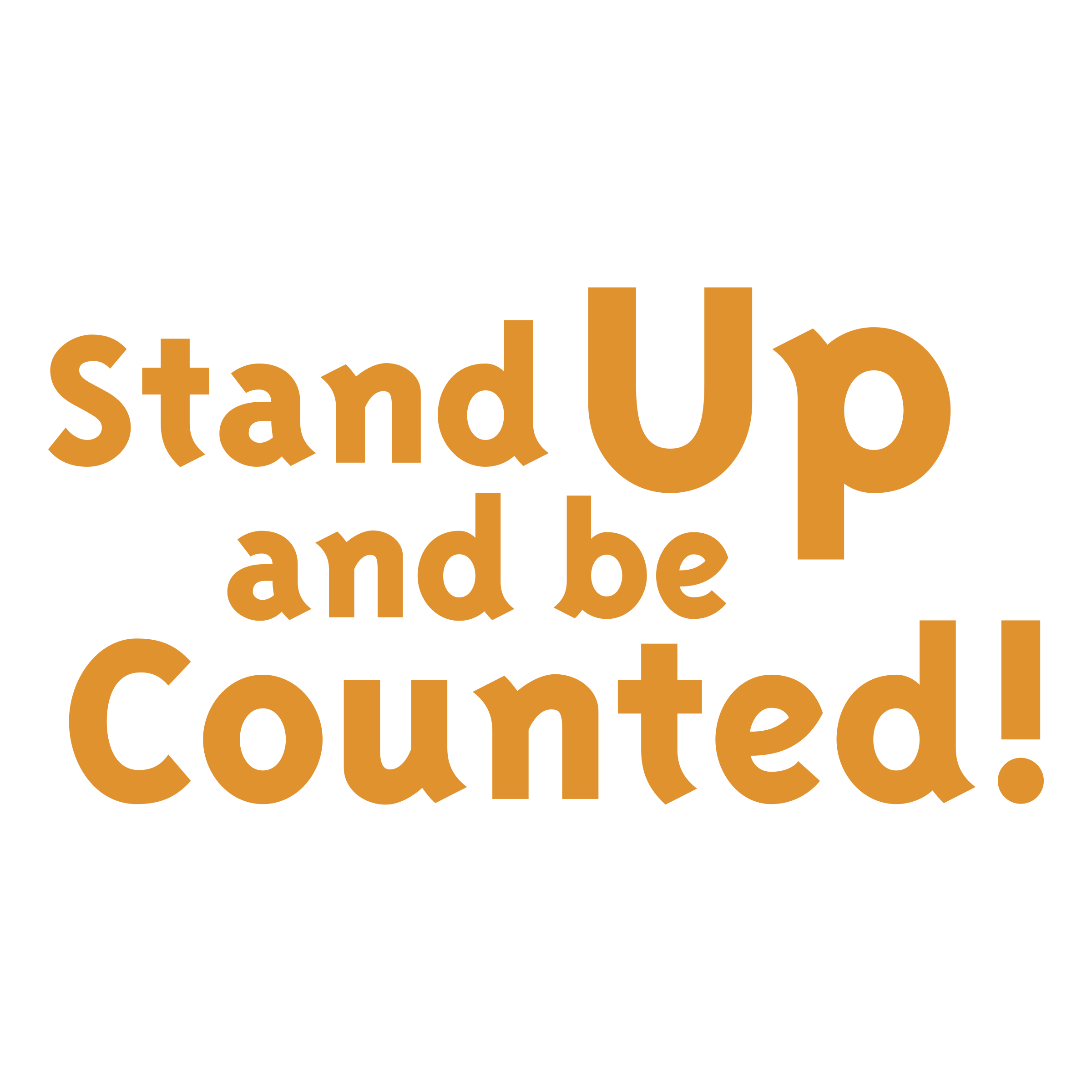 Stand Up and be Counted! Logo PNG Transparent & SVG Vector Freebie Supply