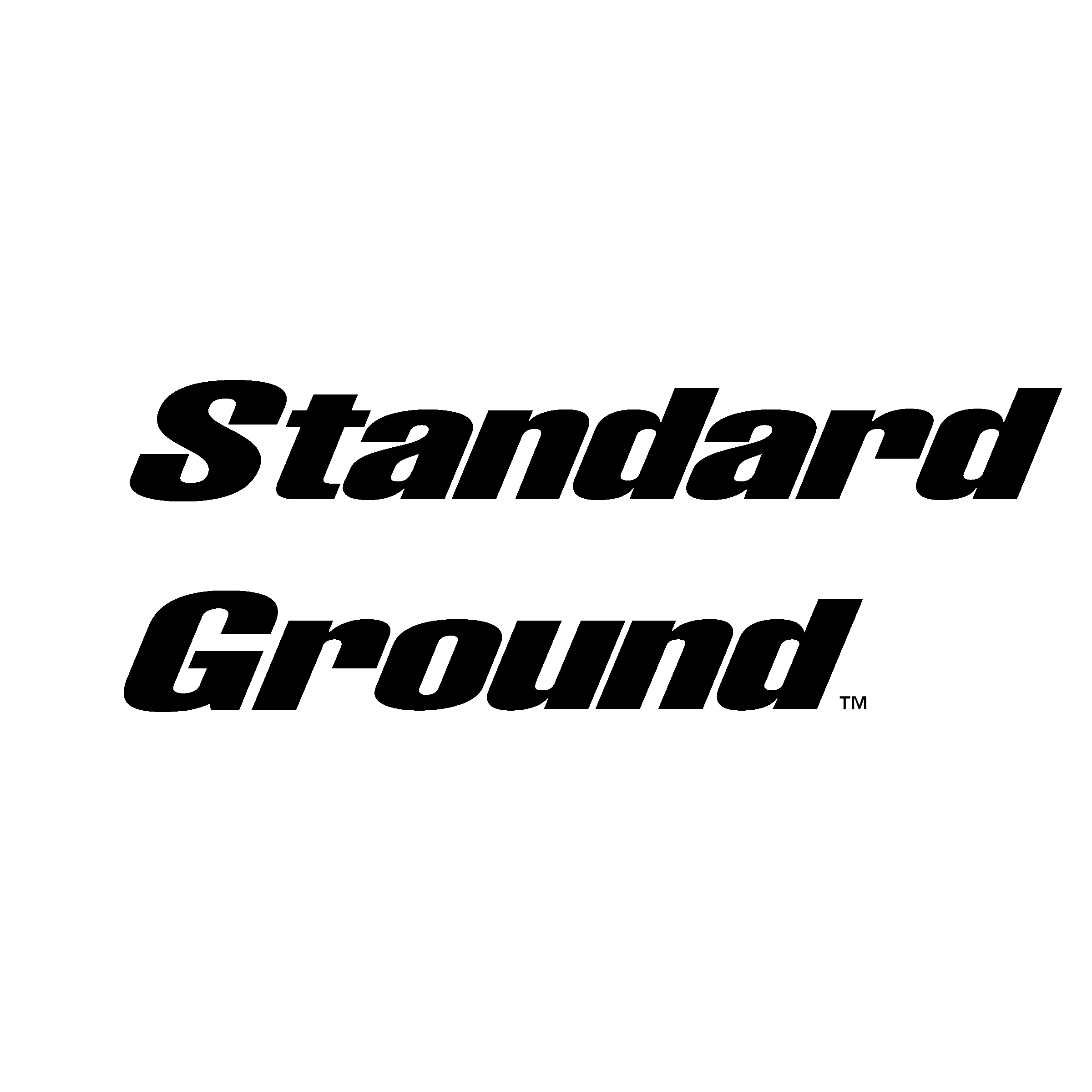 Standard Ground Logo black and white