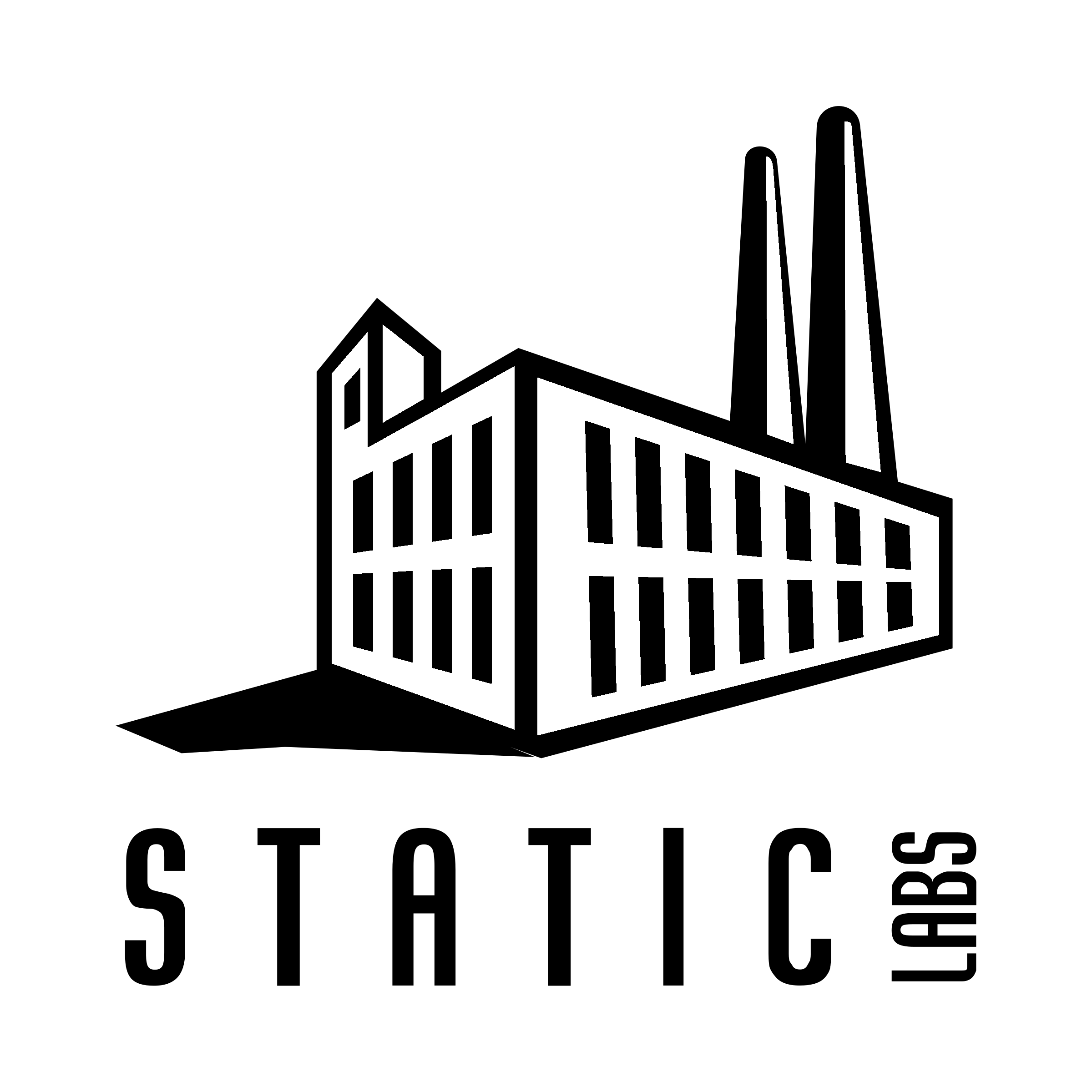 static labs Logo black and white