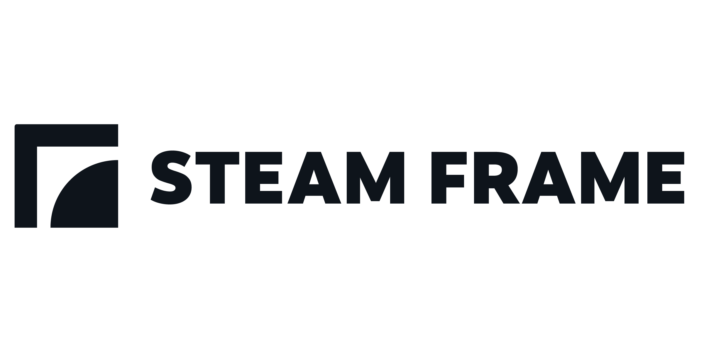 Steam Frame logo black and white