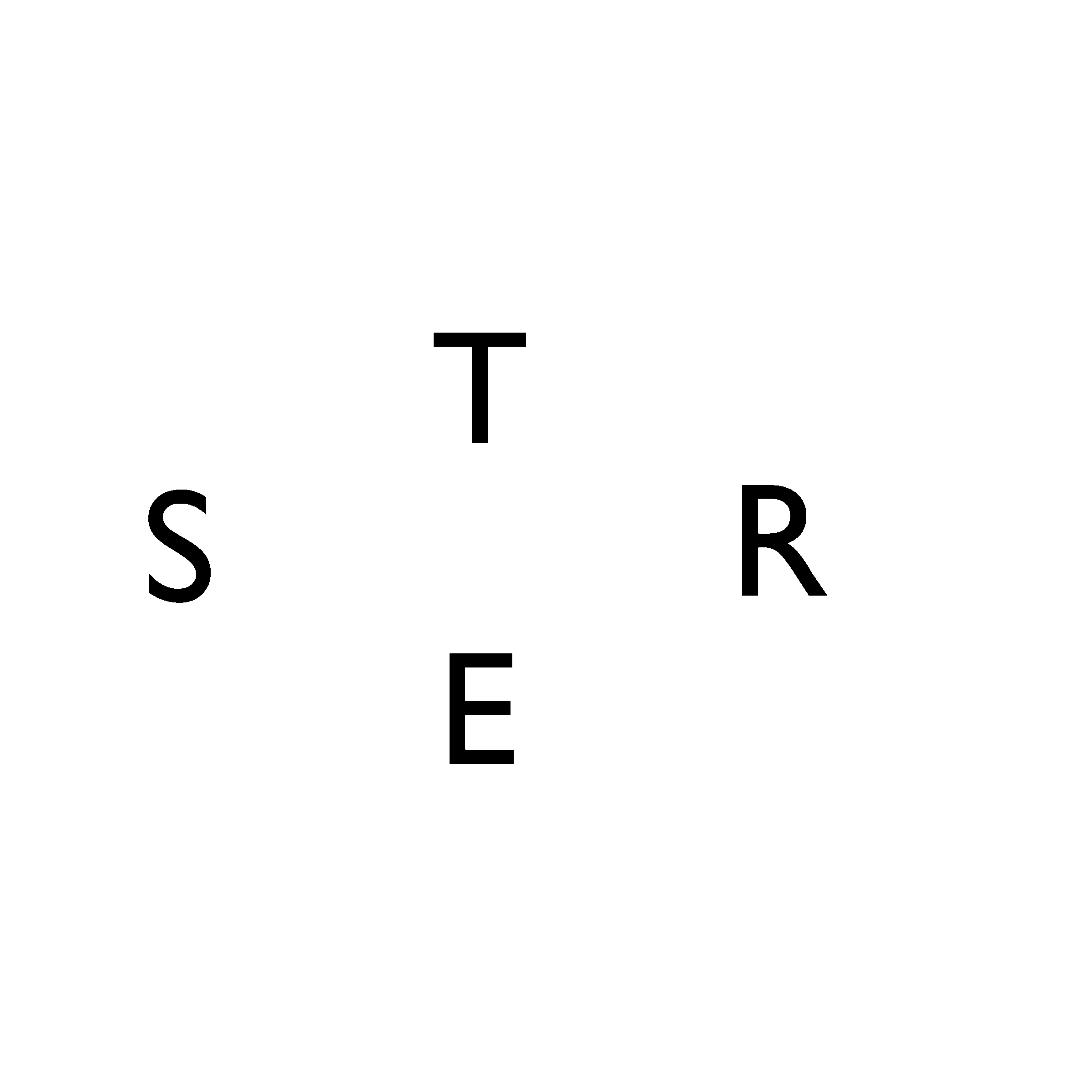 STER Logo black and white