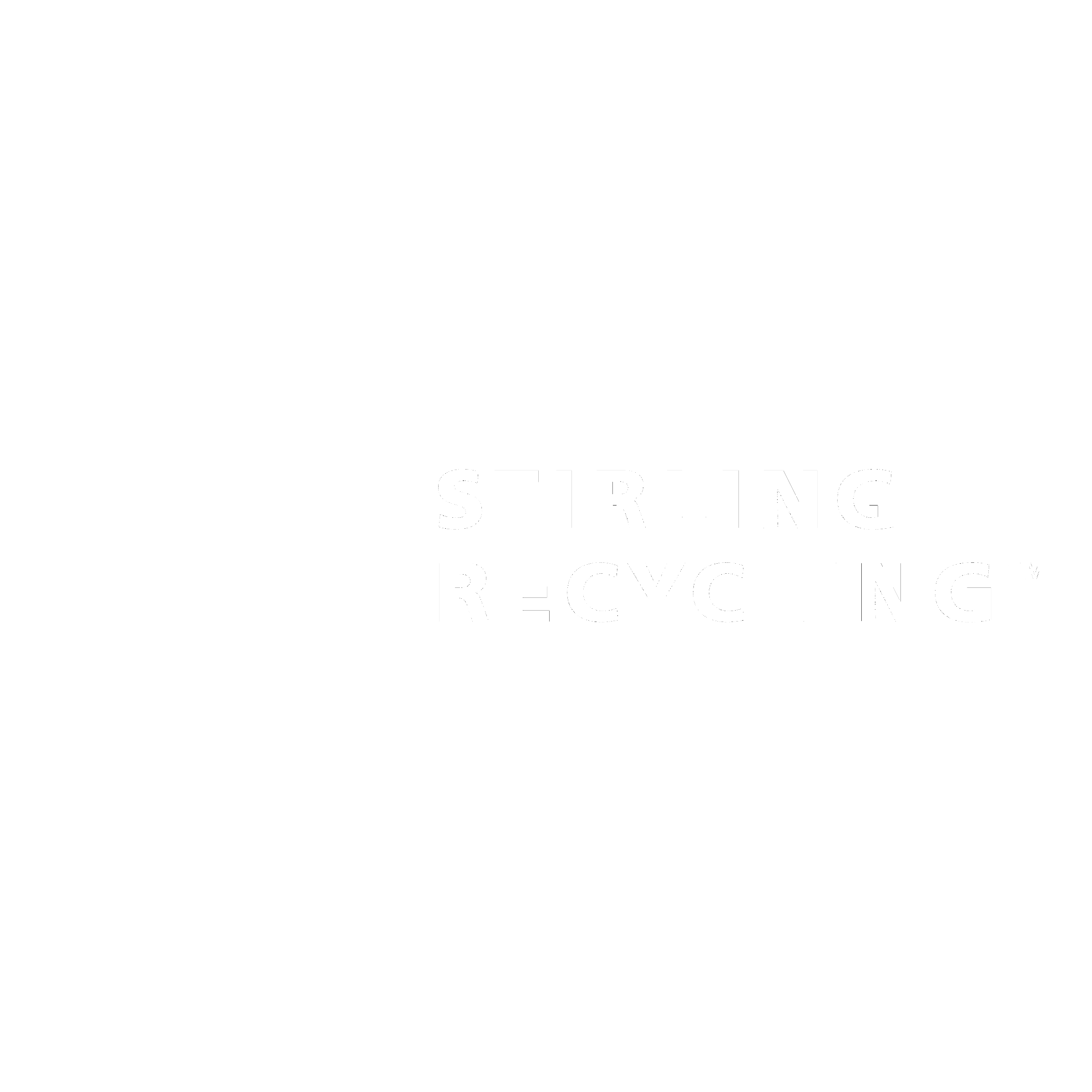 Stirling Recycling Logo black and white