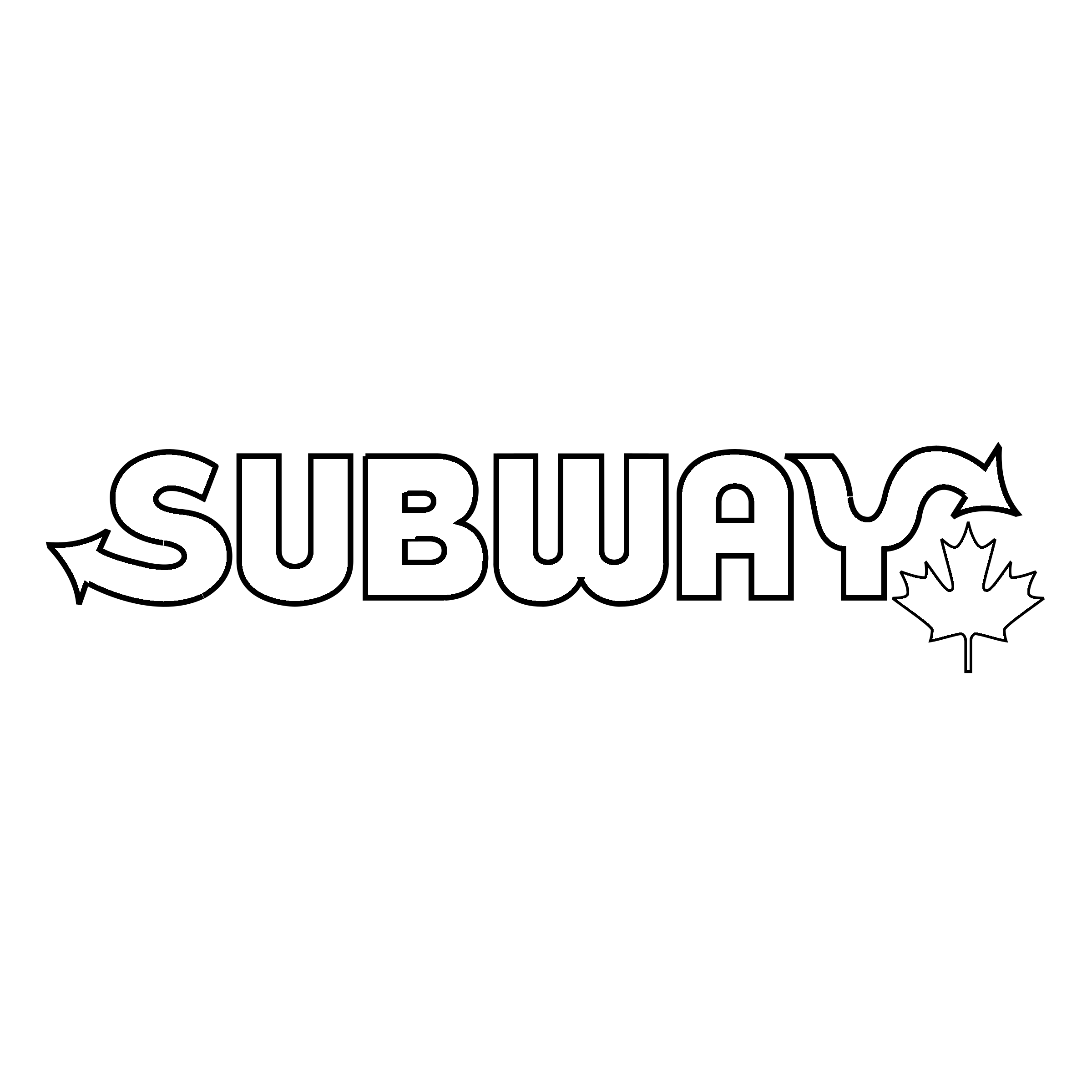 Subway Logo black and white