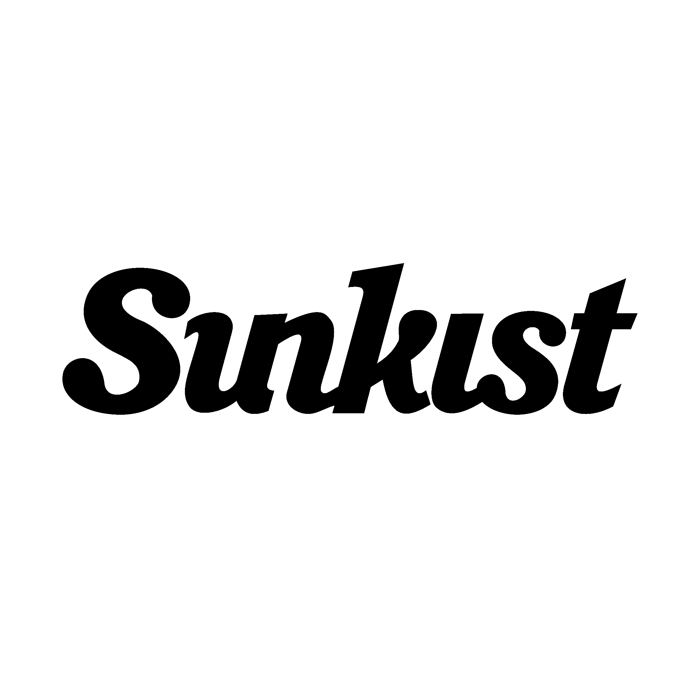 Sunkist Logo black and white