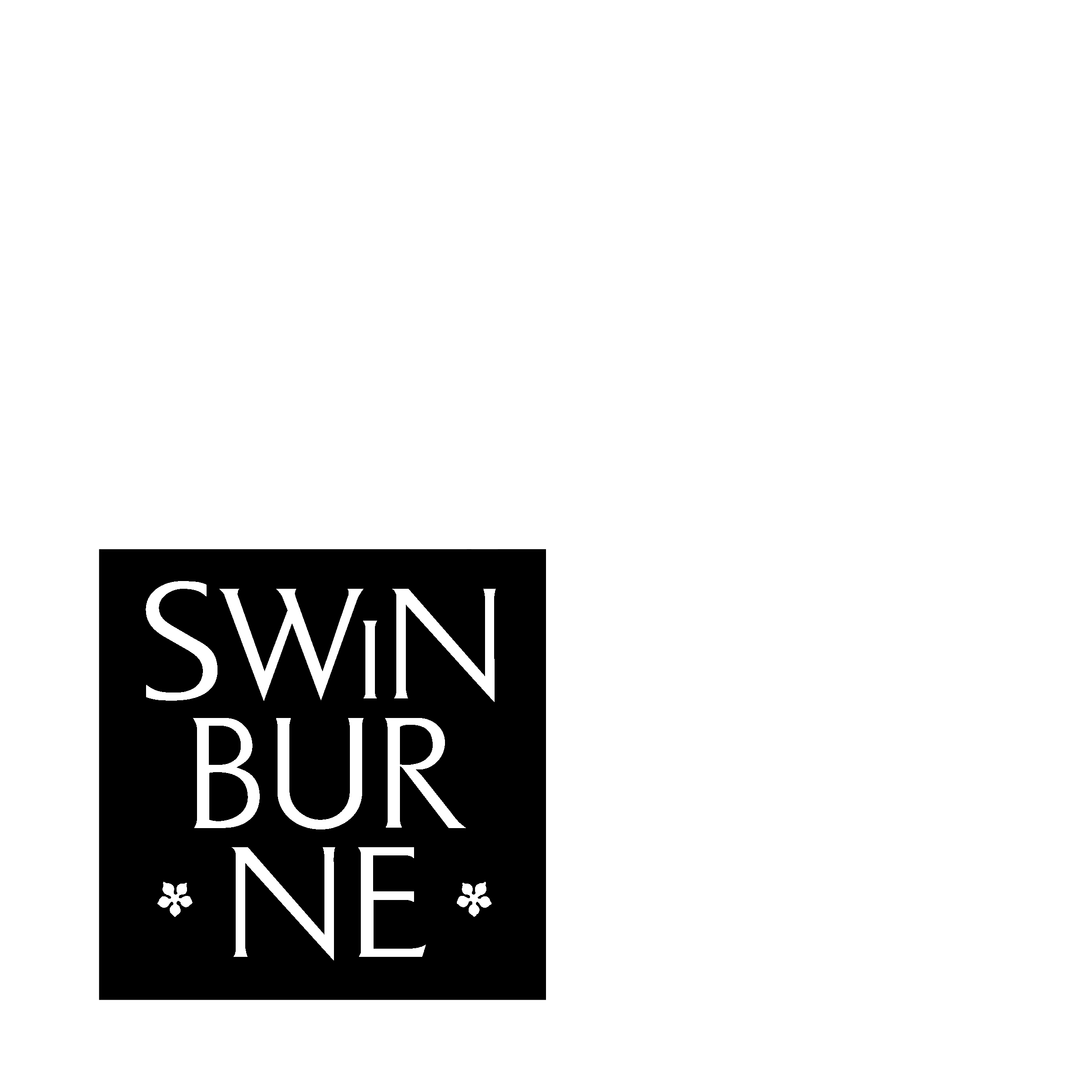 Swinburne University of Technology Logo black and white