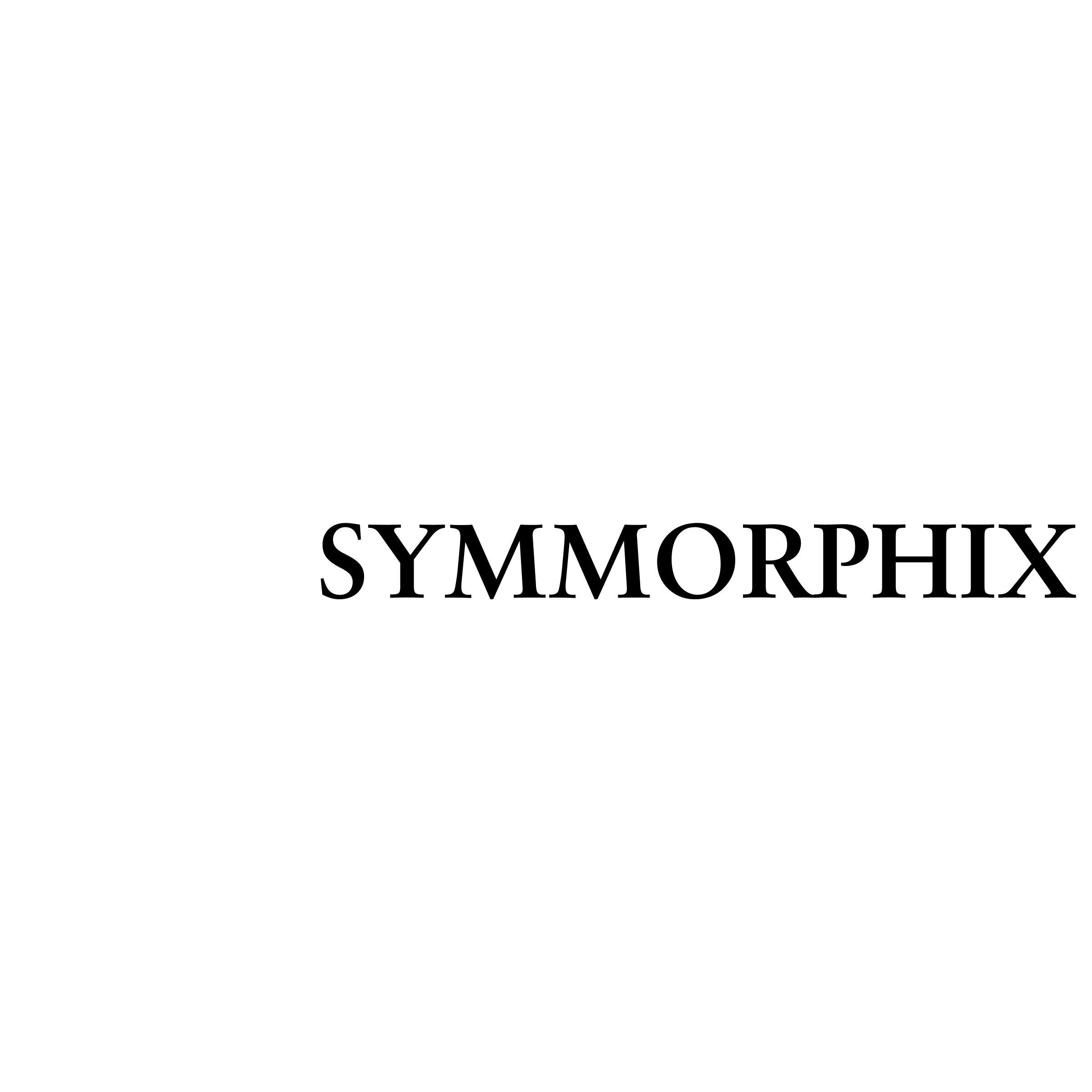 Symmorphix Logo black and white