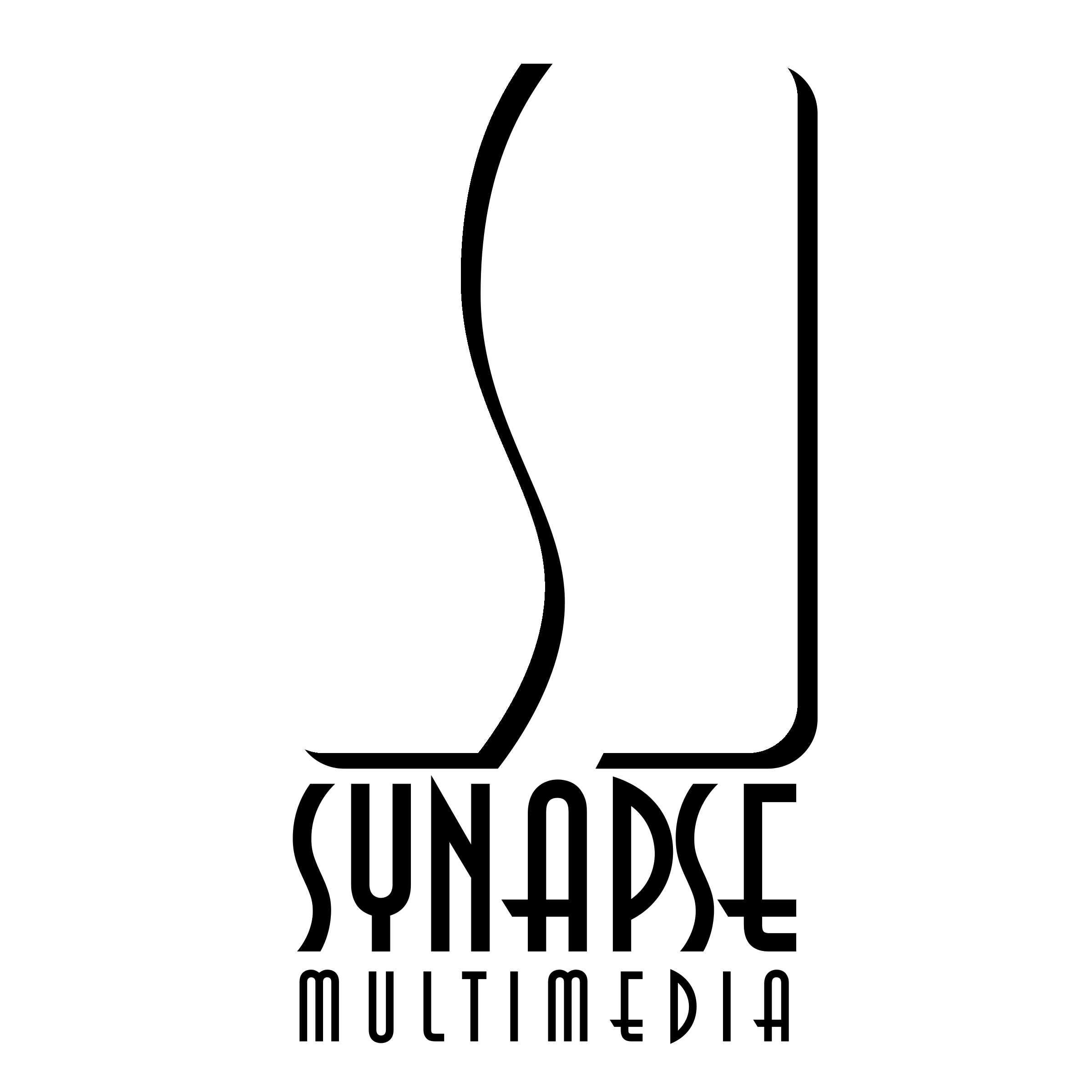 Synapse Multimedia Logo black and white