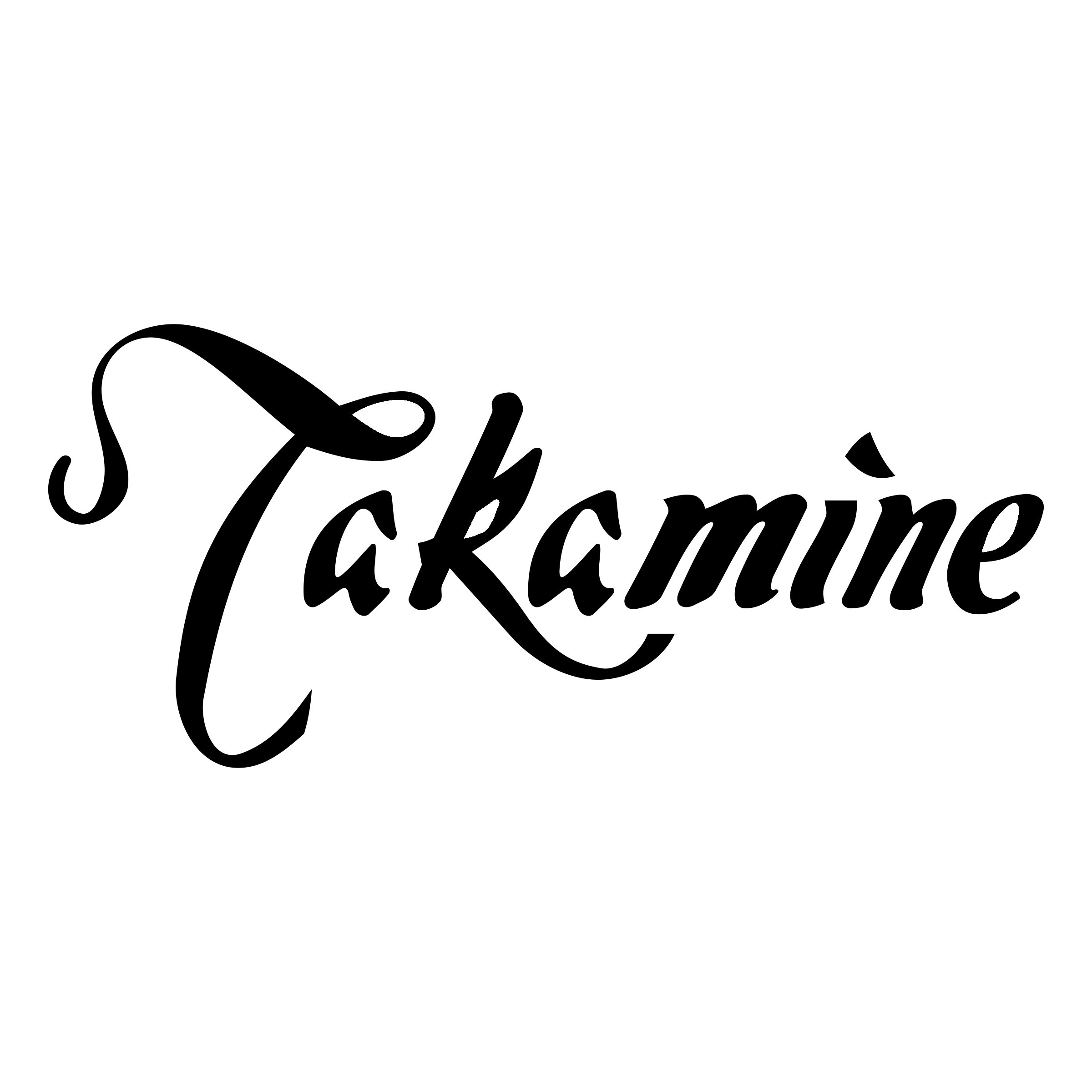 Takamine Logo black and white