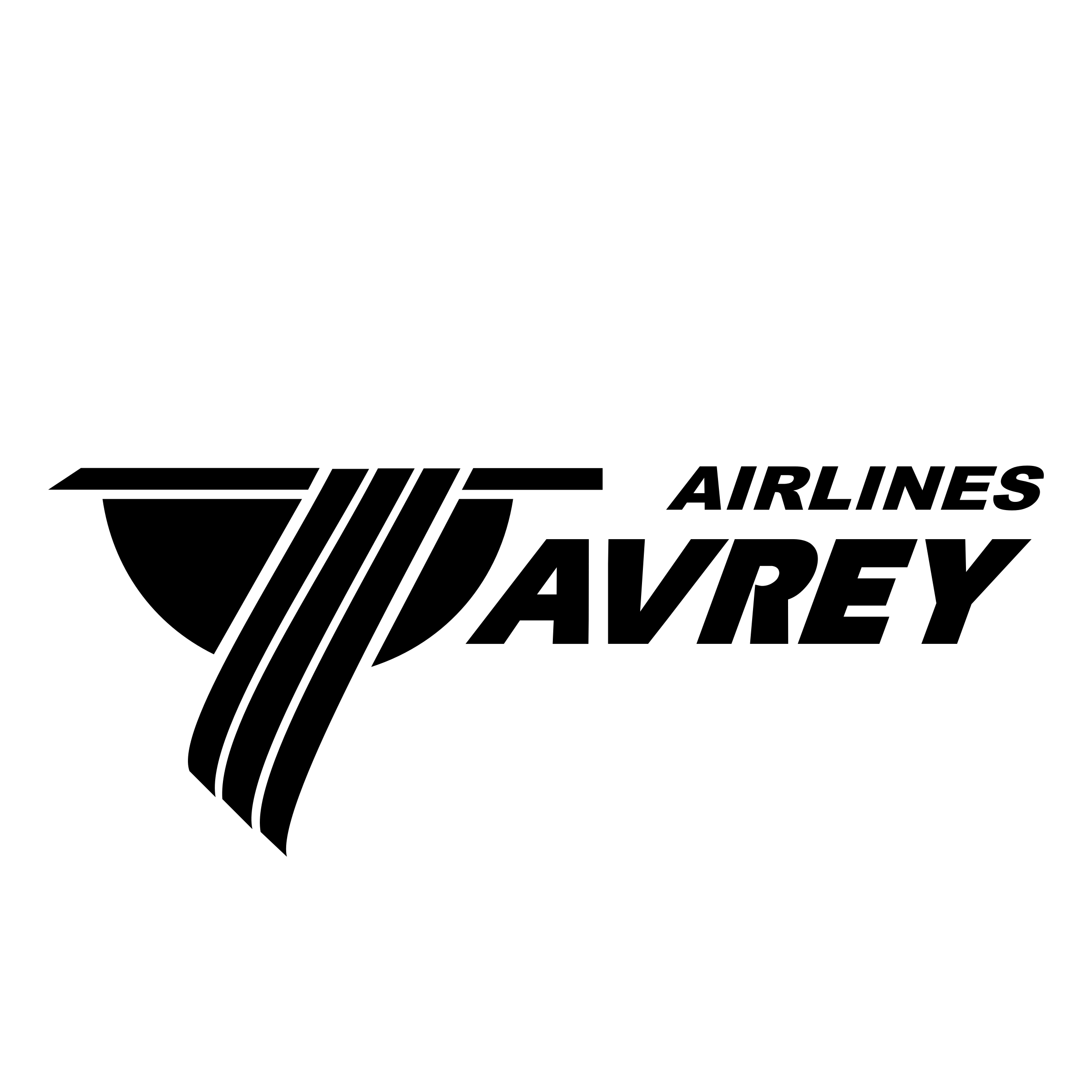 Tavrey Airlines Logo black and white