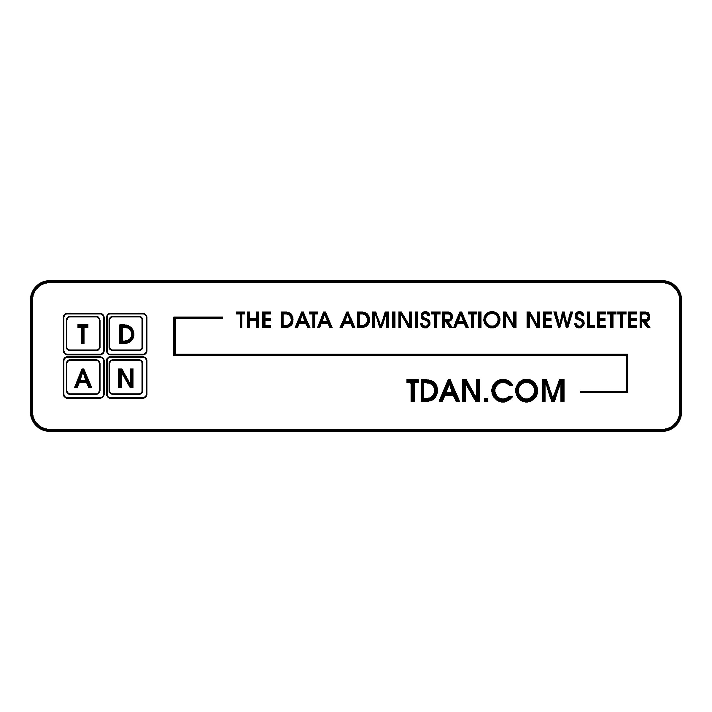 TDAN Logo black and white
