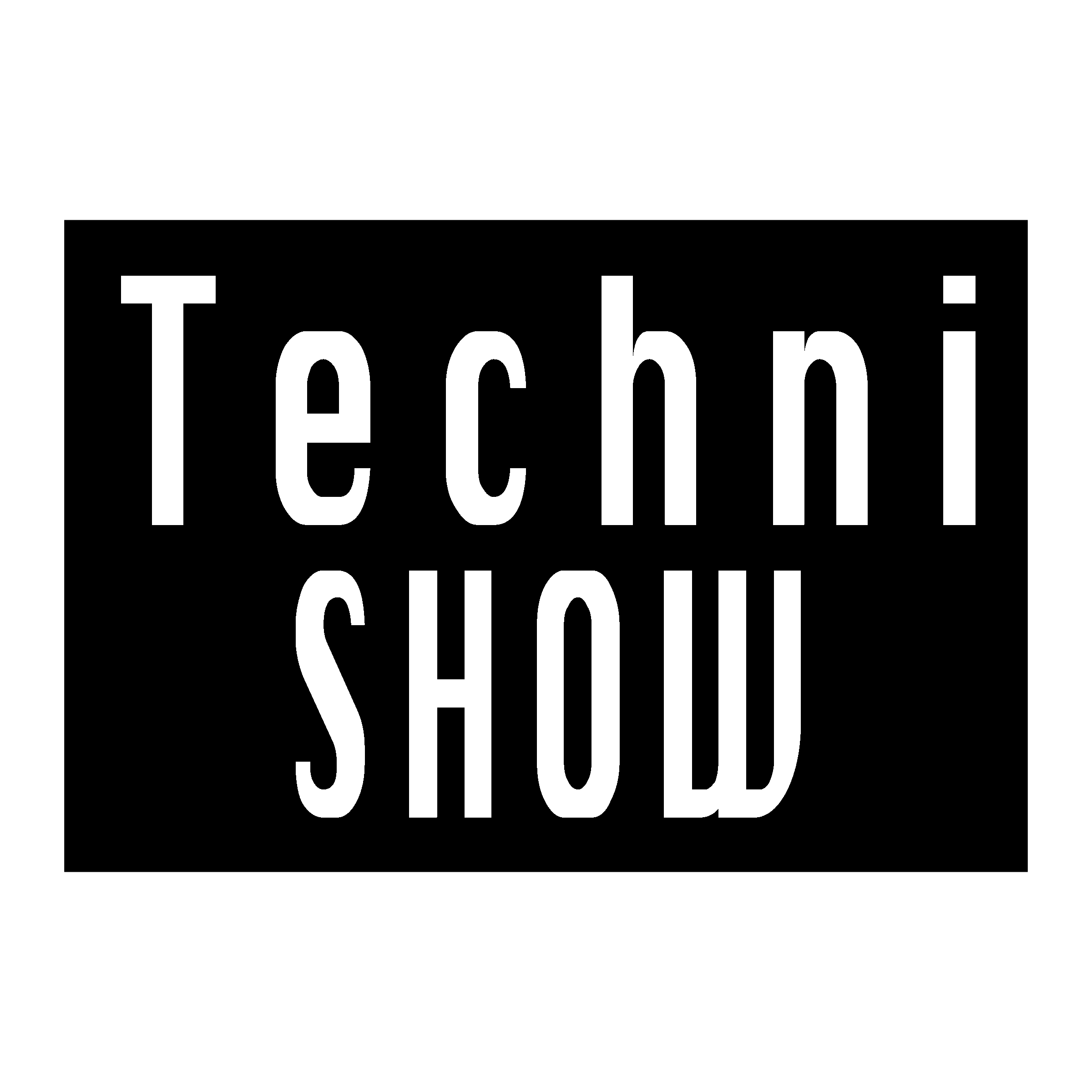 Techni Show Logo black and white