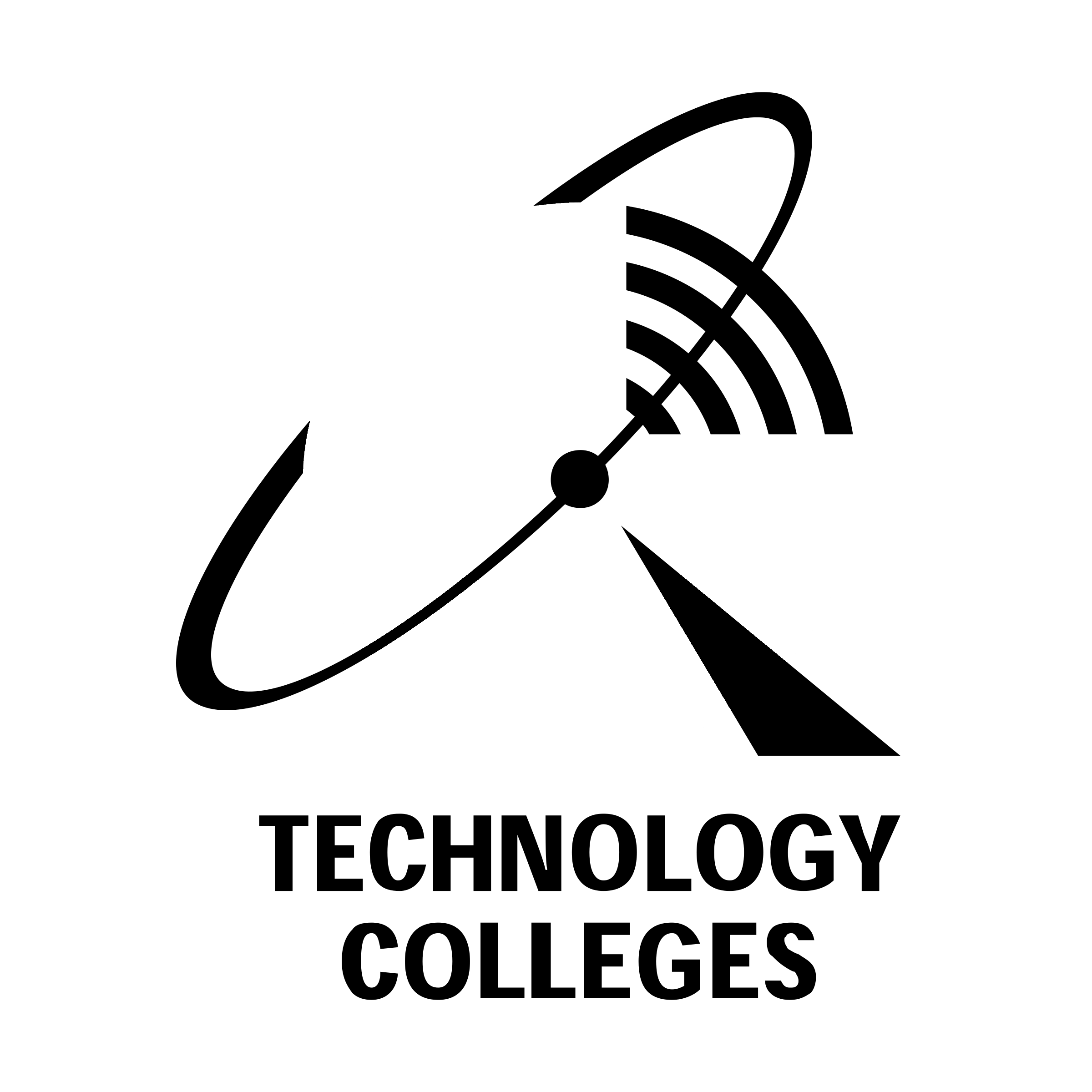 Technology Colleges Logo black and white