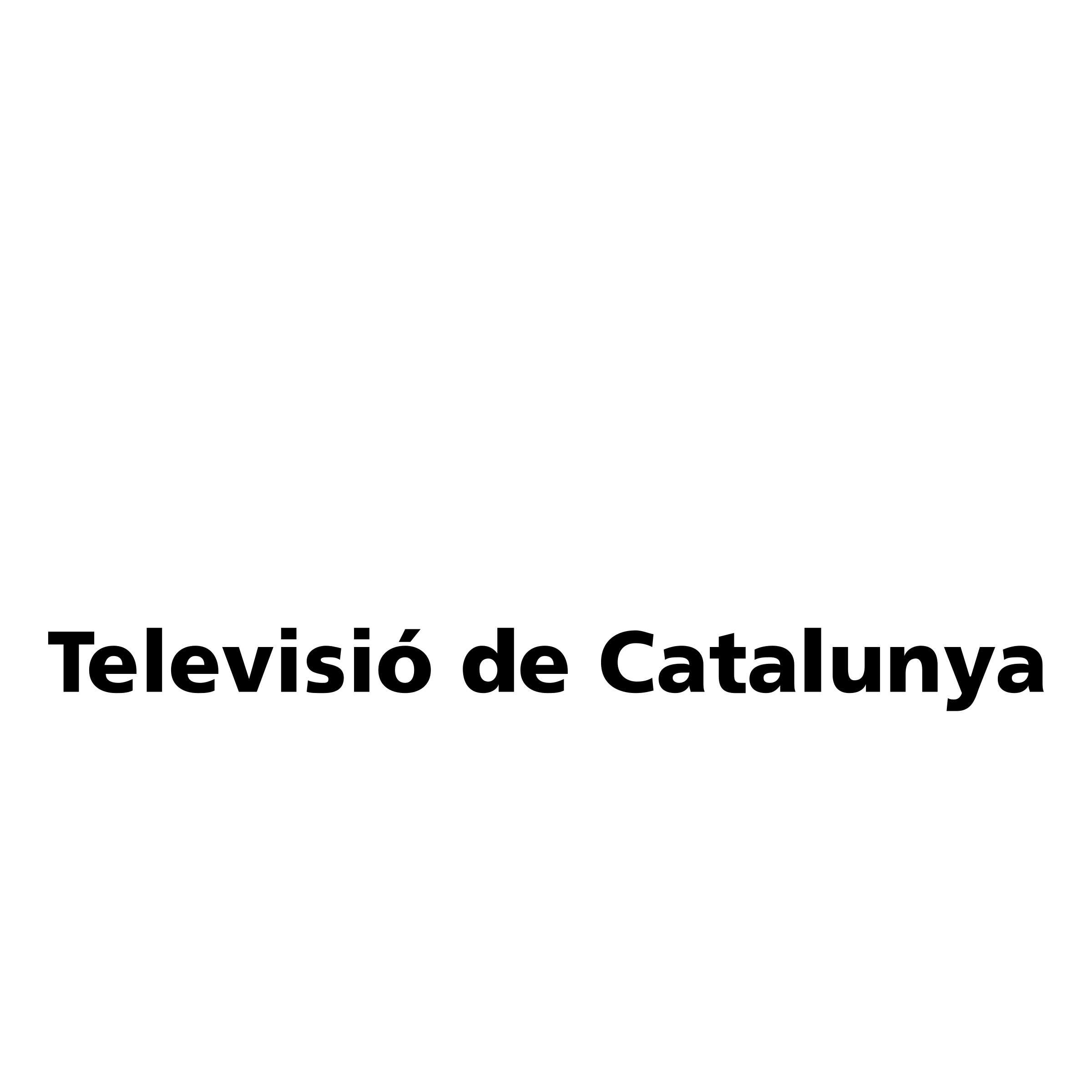 Televisio de Catalunya Logo black and white